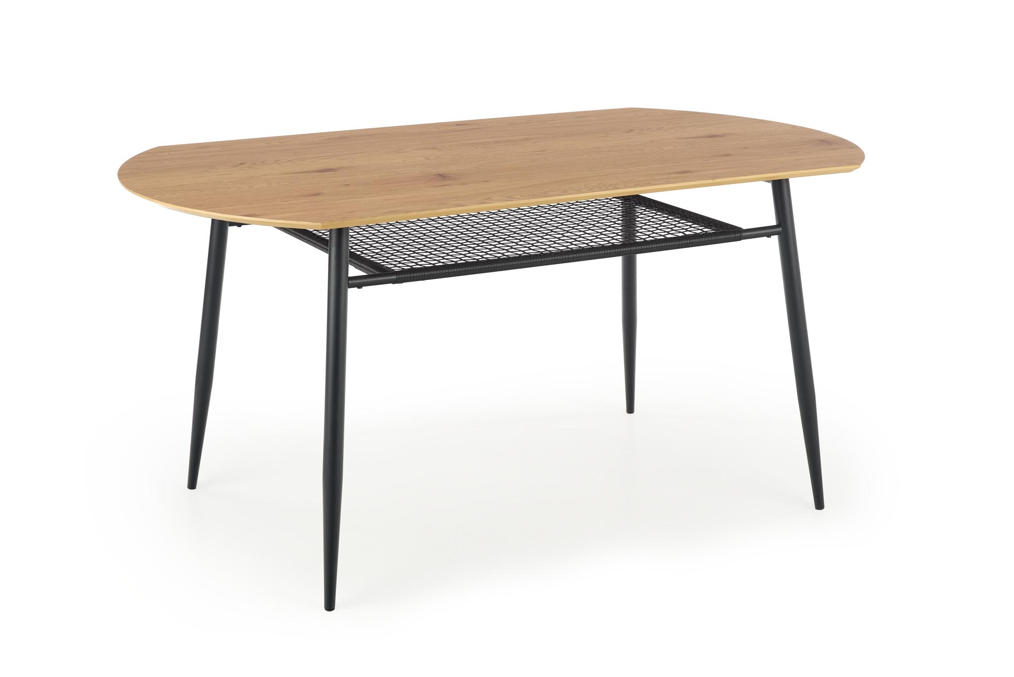JACKSON table, color: top - golden oak, legs - black - slika 7