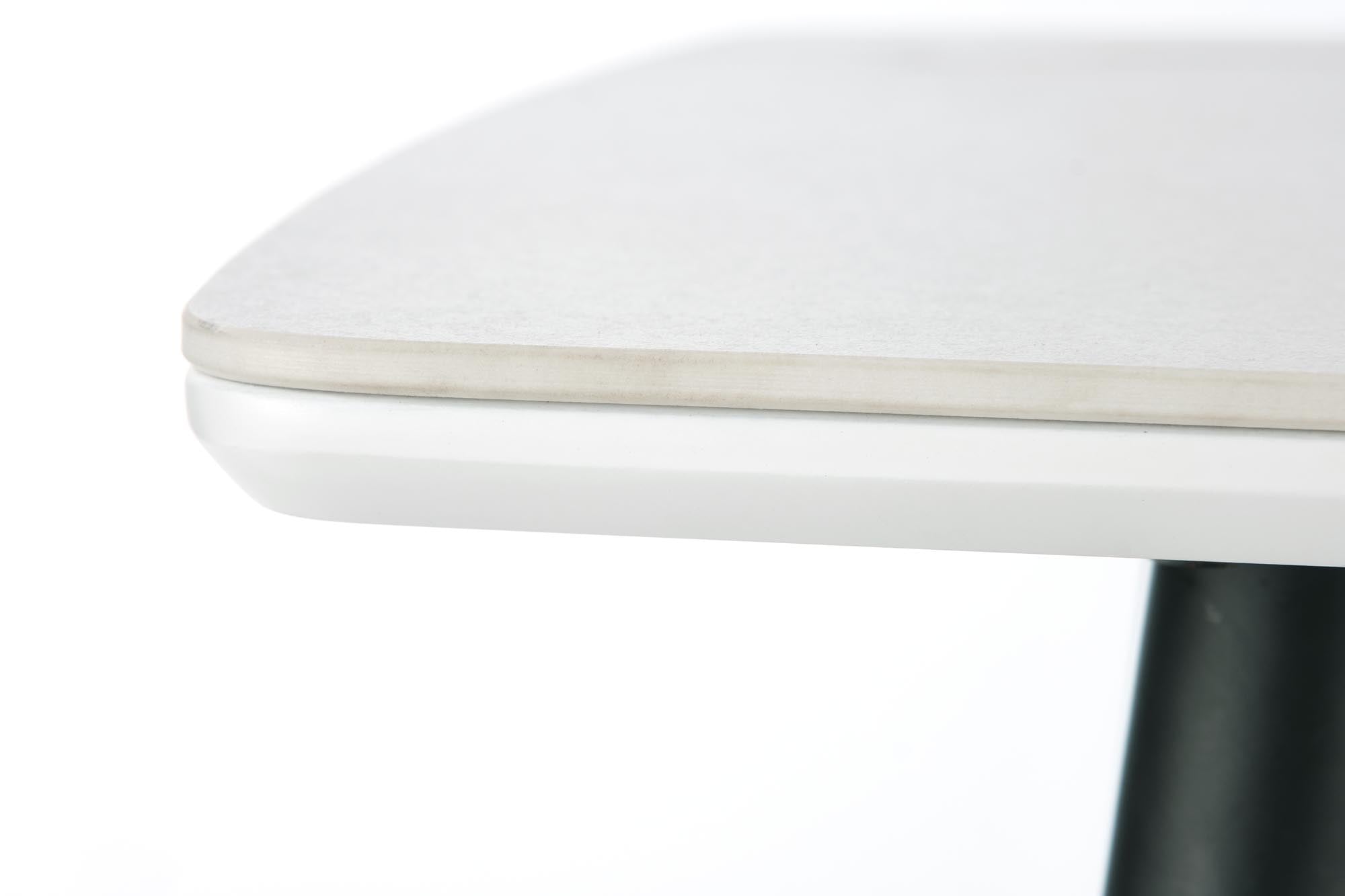 MARCO table, color: top - white marble, legs - black - slika 3
