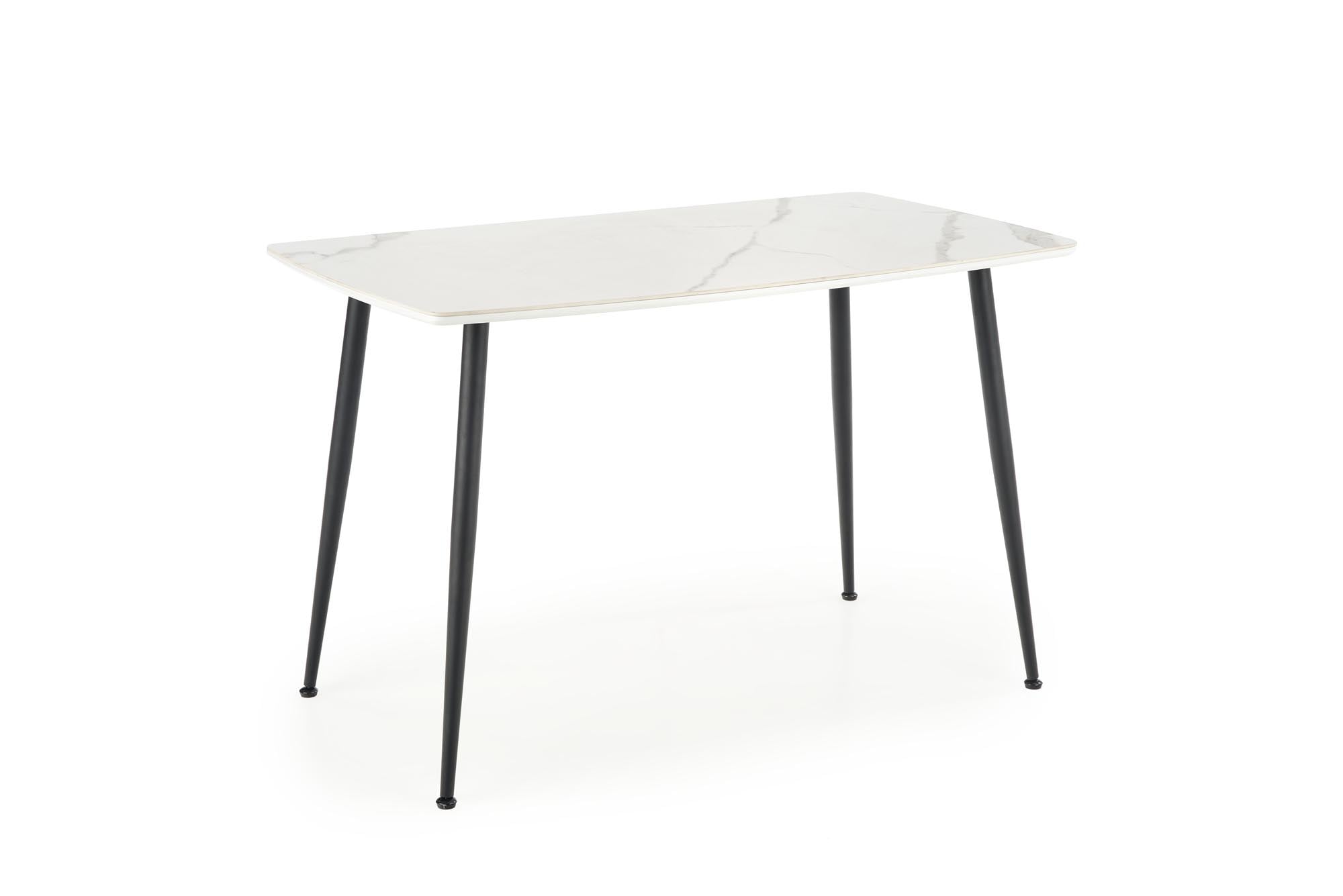 MARCO table, color: top - white marble, legs - black - slika 7