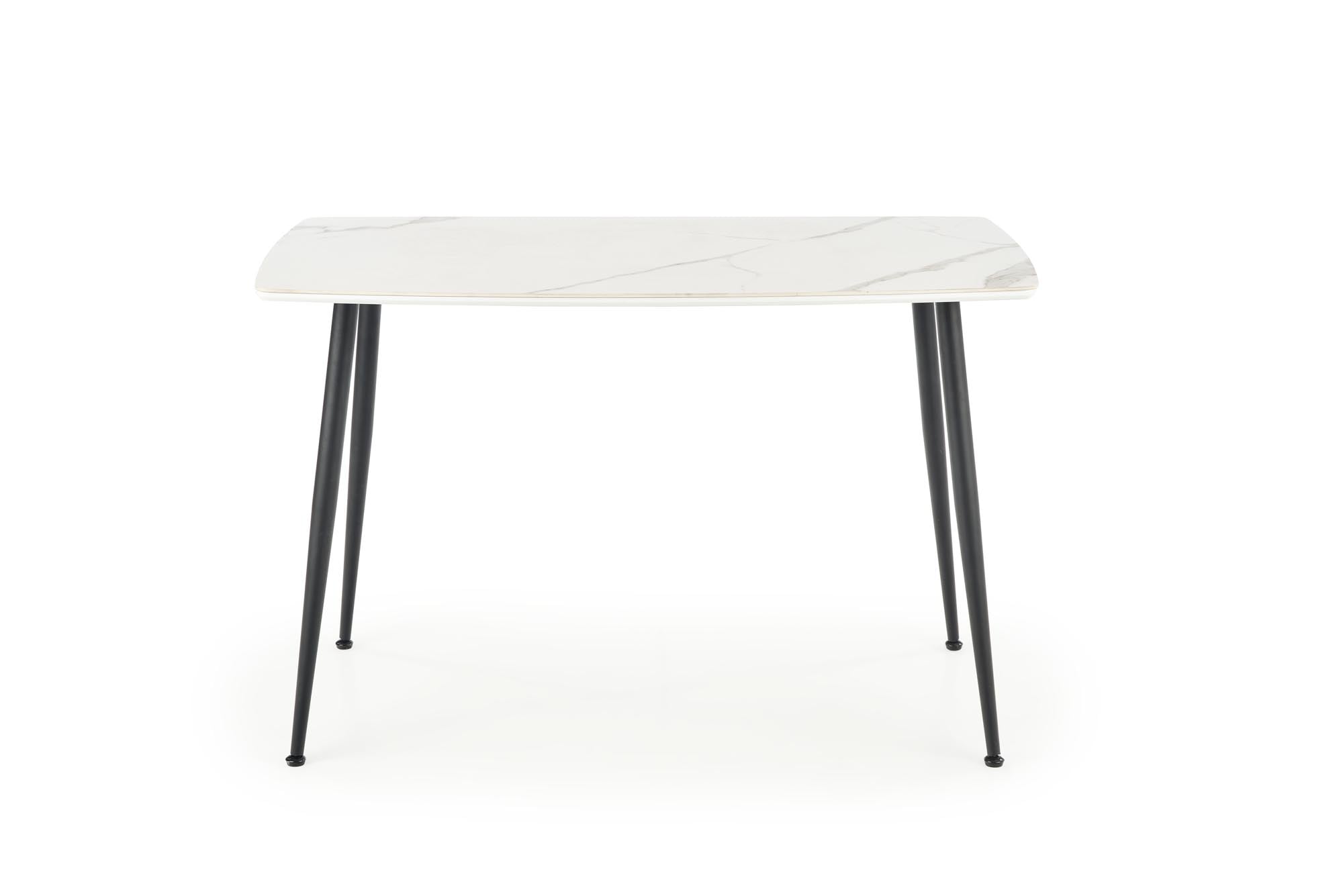 MARCO table, color: top - white marble, legs - black - slika 8