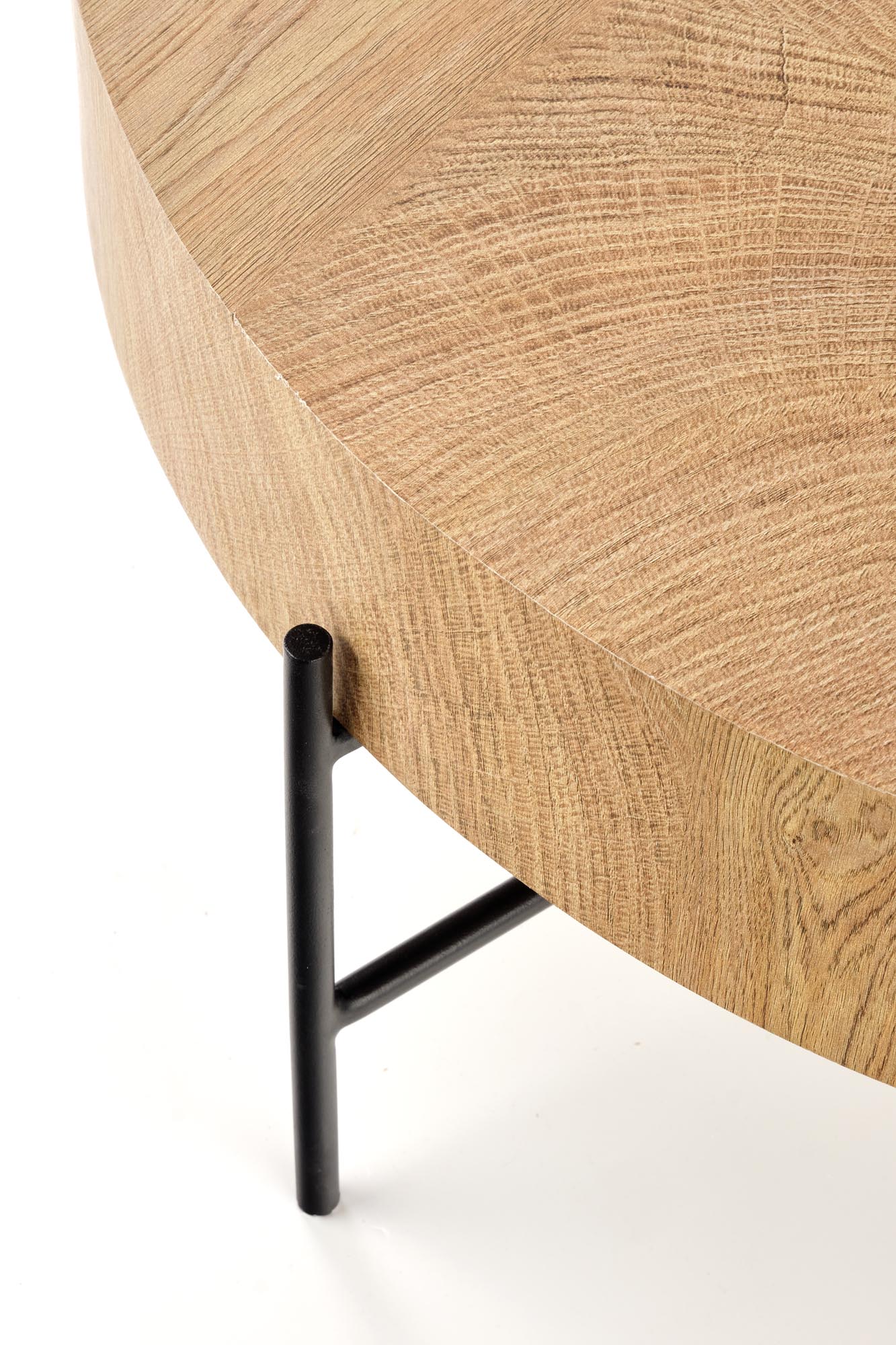 BROKLYN c. table natural oak / black - slika 4