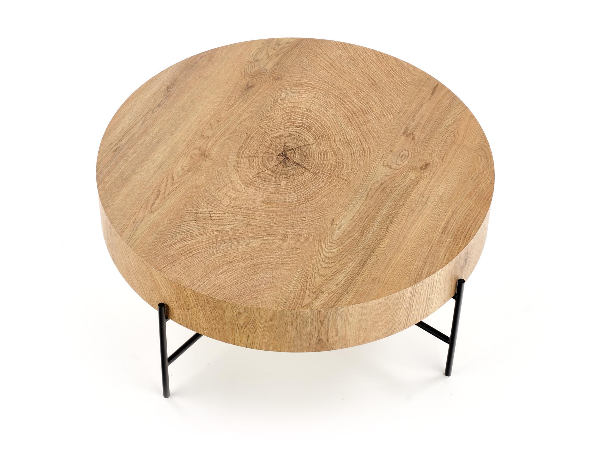 BROKLYN c. table natural oak / black - slika 5