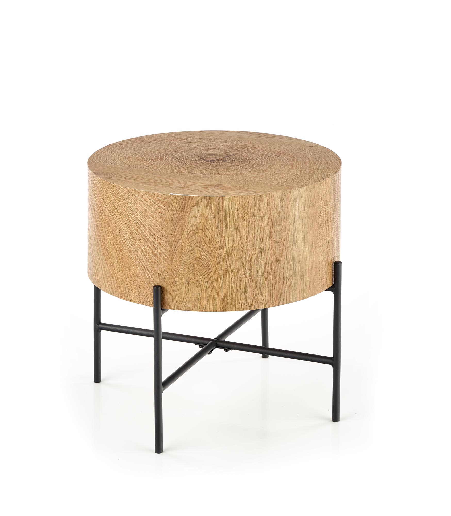BROOKLYN-S c. table natural oak / black - slika 11