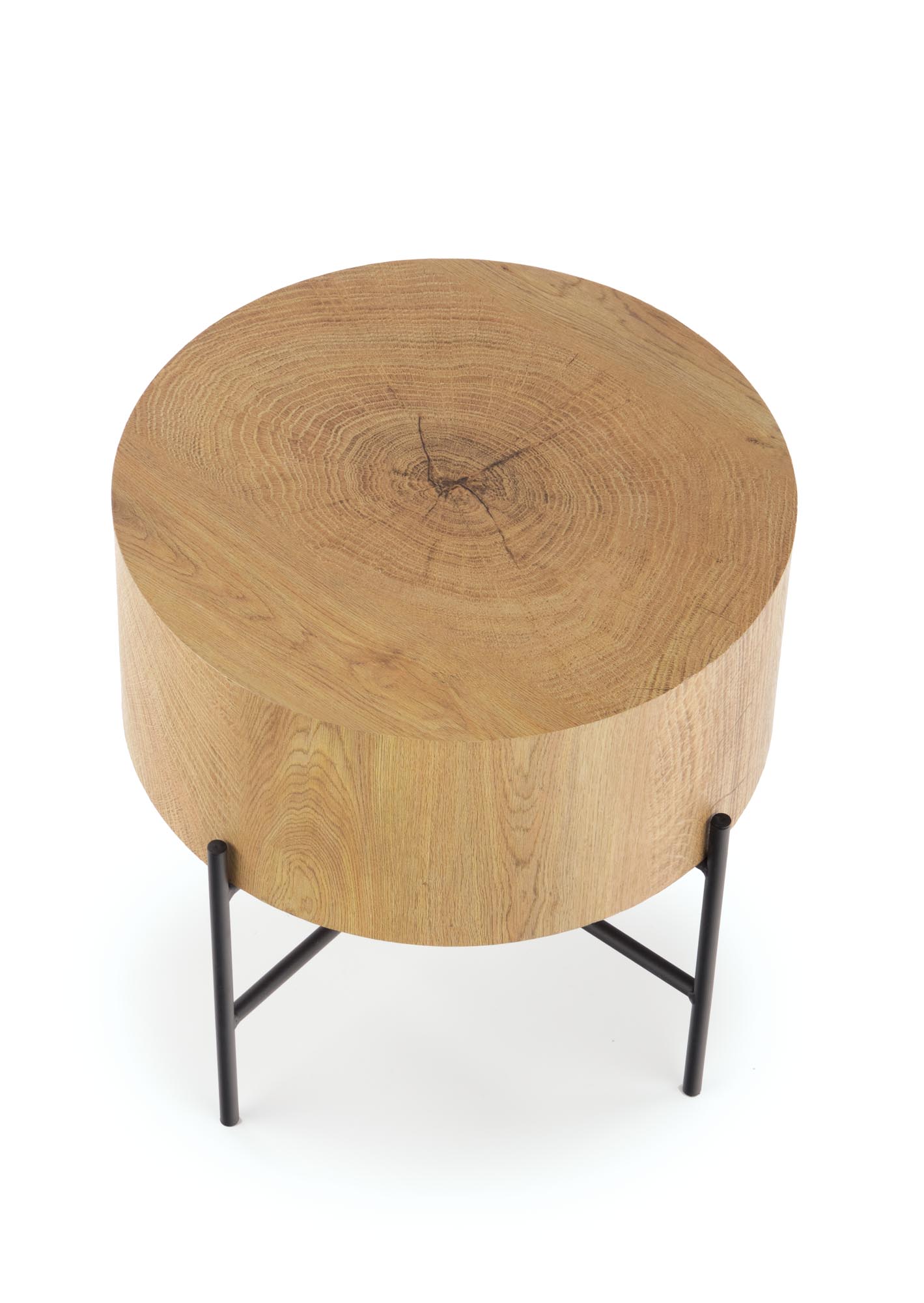 BROOKLYN-S c. table natural oak / black - slika 8
