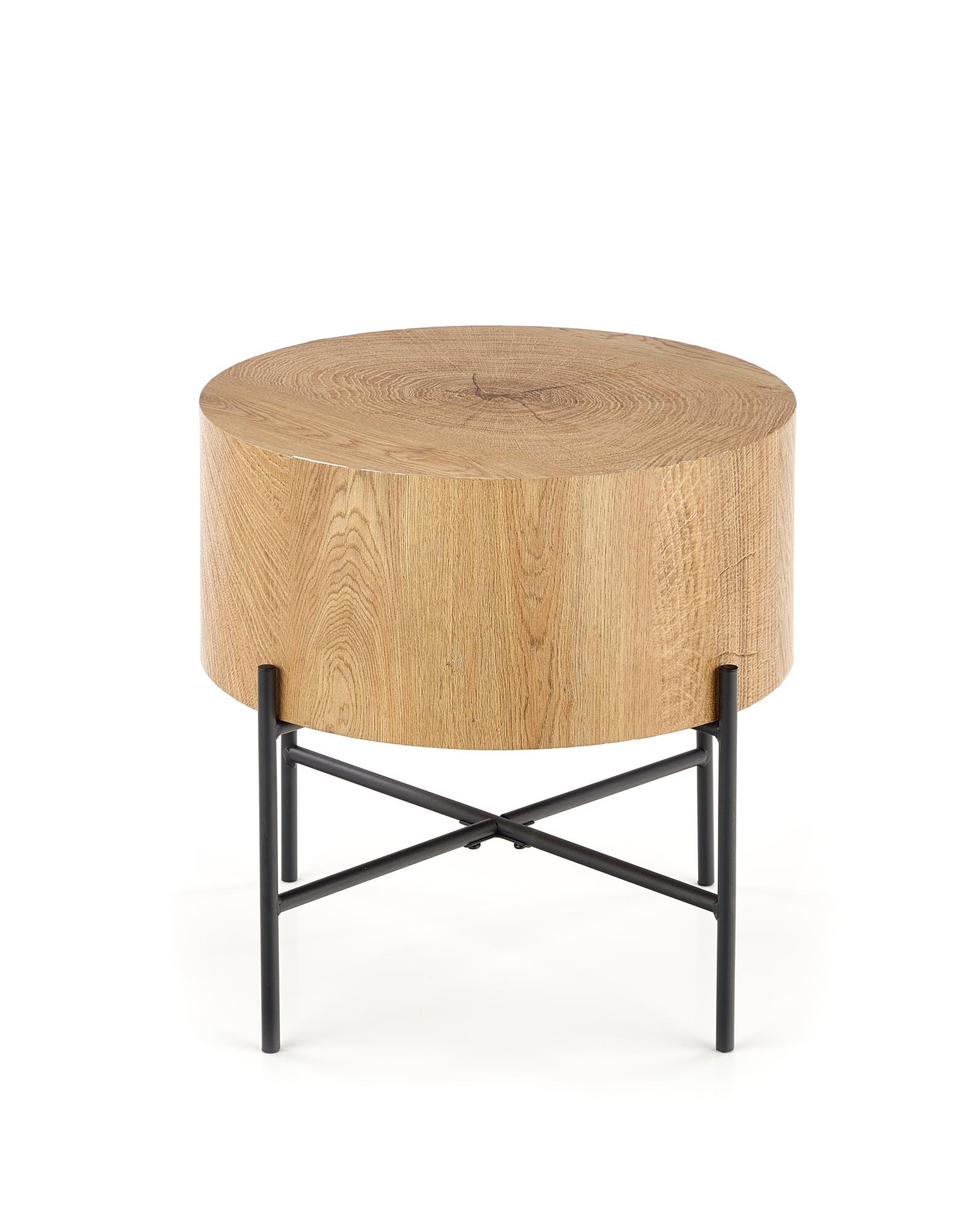 BROOKLYN-S c. table natural oak / black - slika 9
