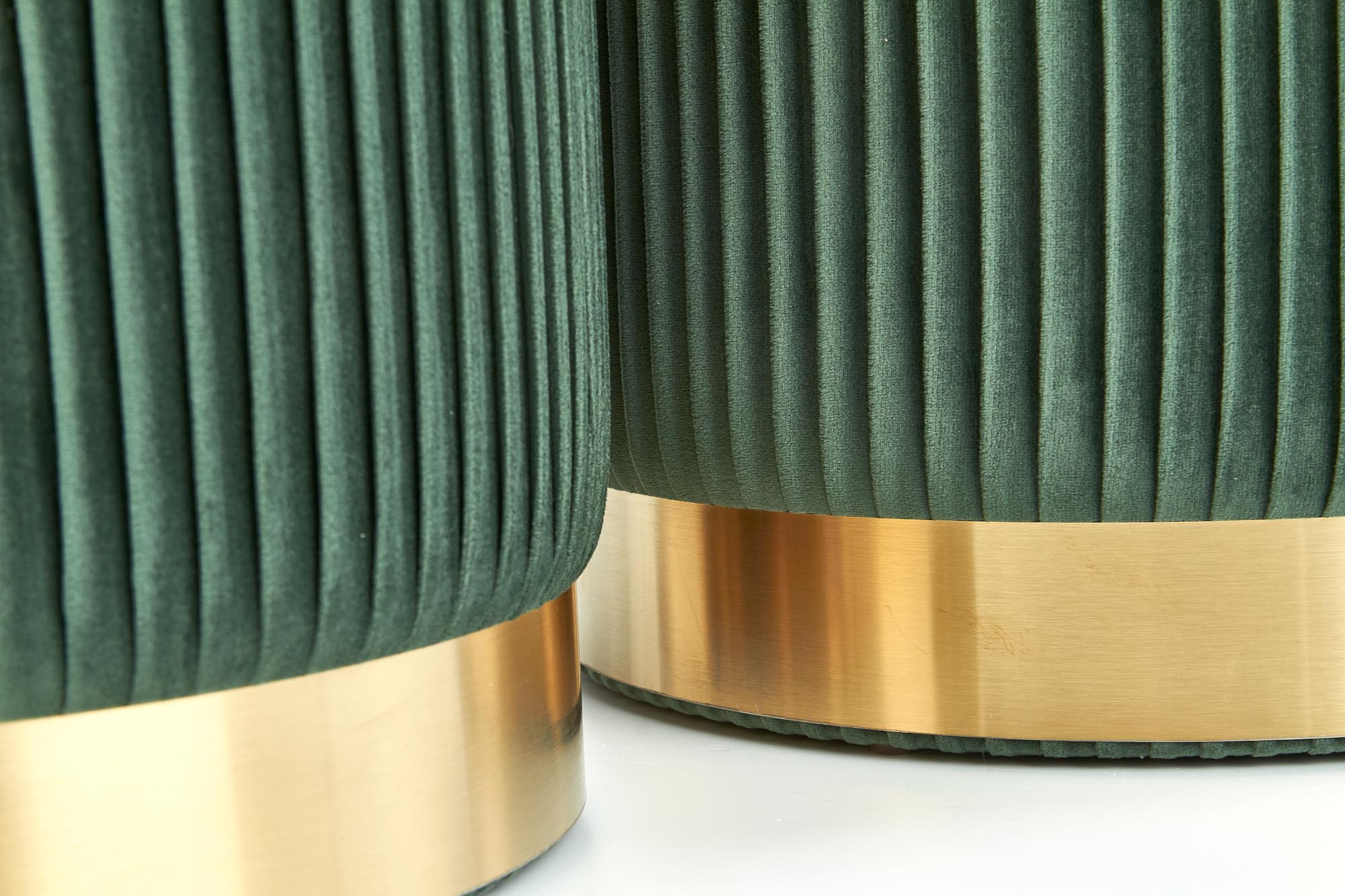 MONTY set of two stools: color: dark green - slika 4