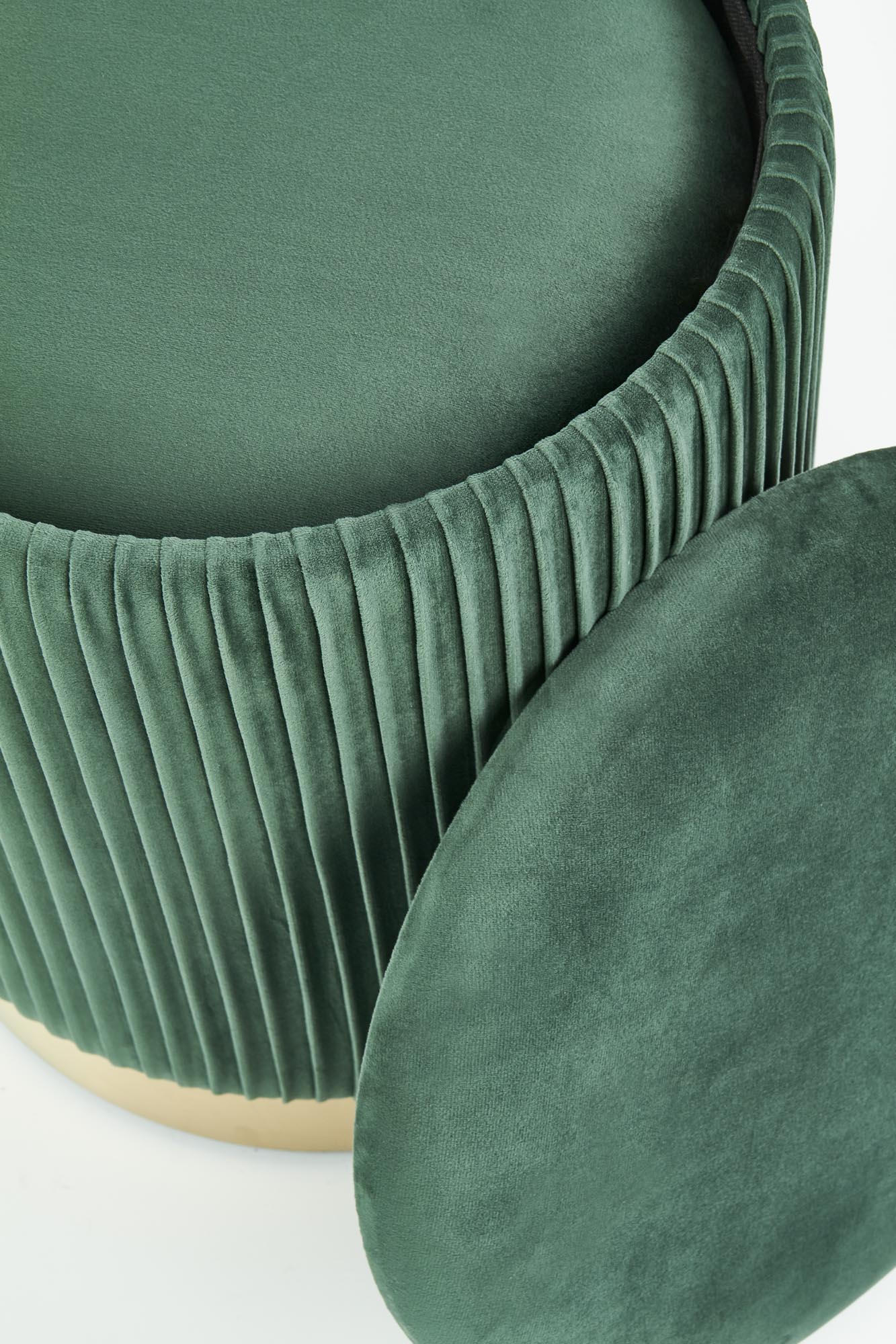 MONTY set of two stools: color: dark green - slika 5