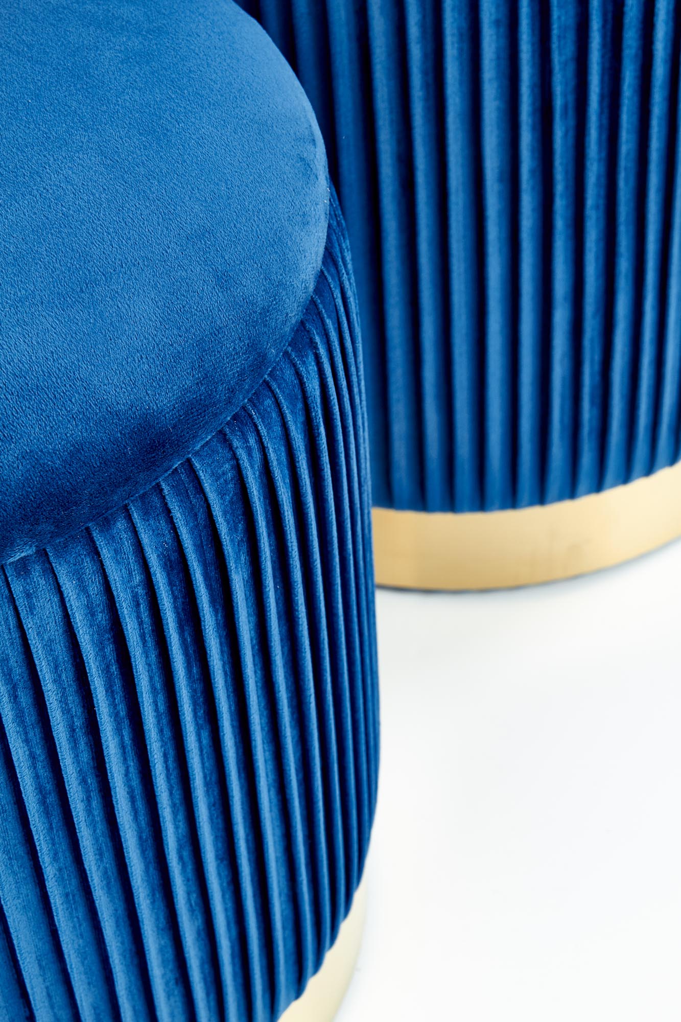 MONTY set of two stools: color: dark blue - slika 4