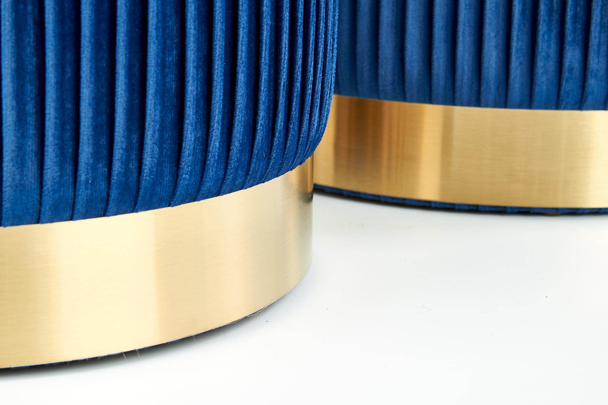 MONTY set of two stools: color: dark blue - slika 5