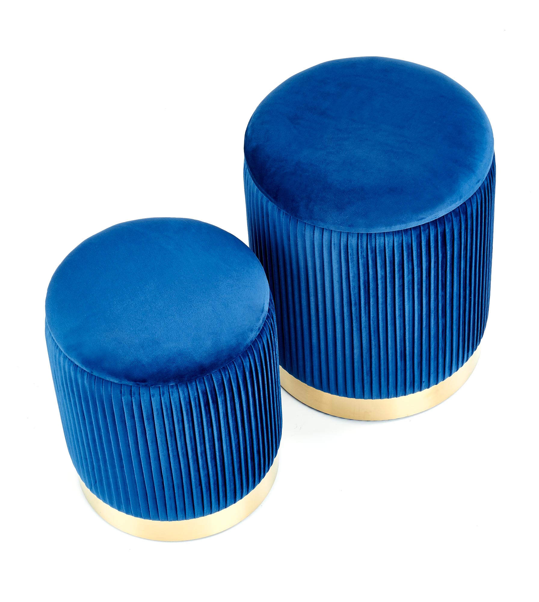 MONTY set of two stools: color: dark blue - slika 9