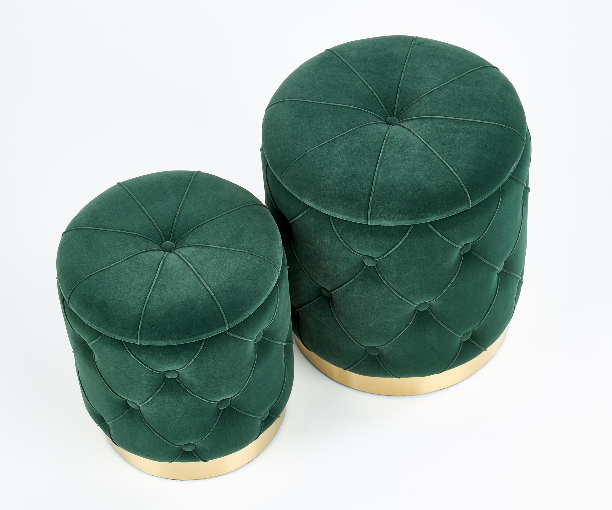 POLLY set of two stools, color: dark green - slika 8
