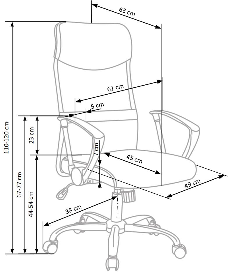 VIRE chair color: grey - slika 7