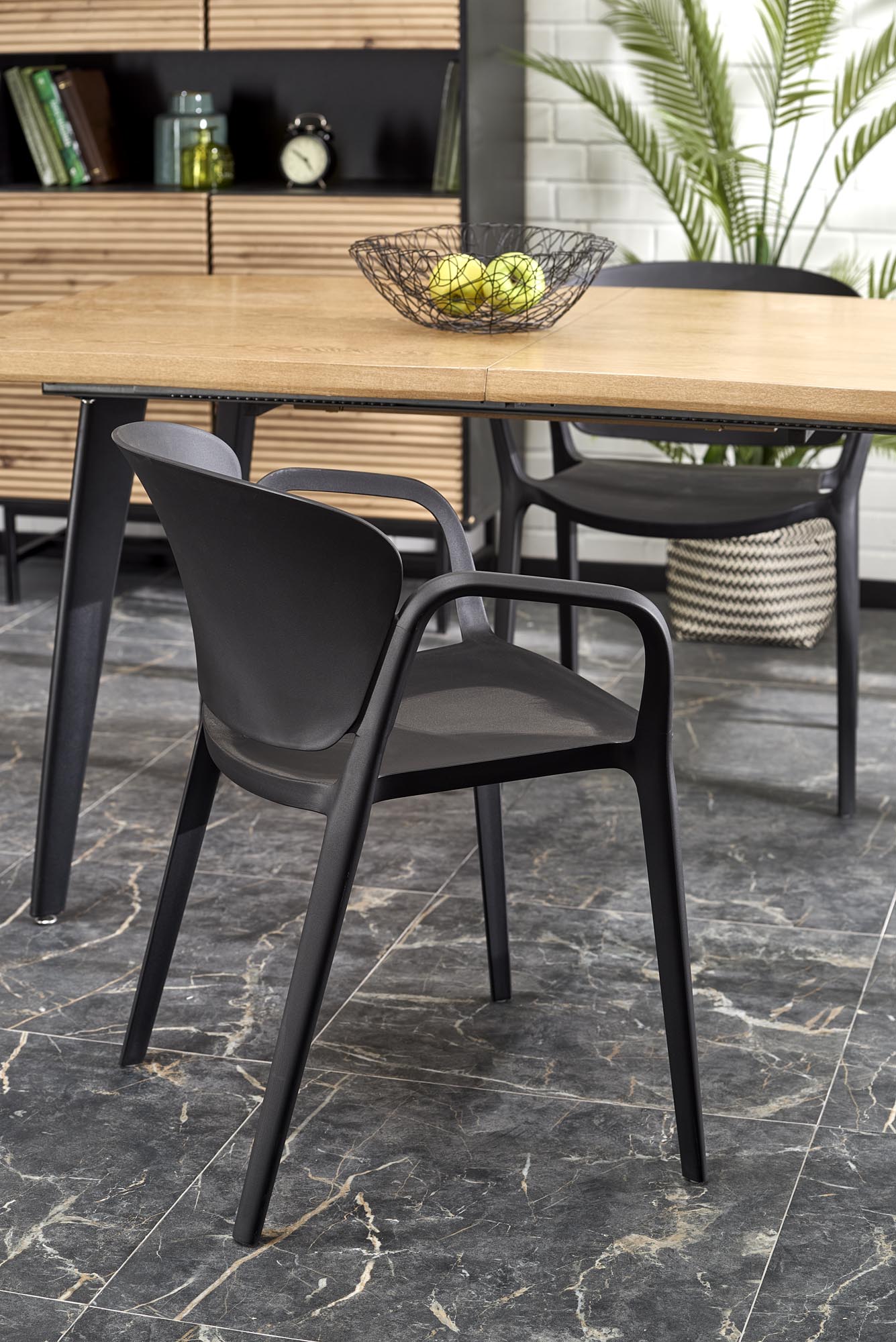 DICKSON 2 extension table 150-210, natural / black - slika 3