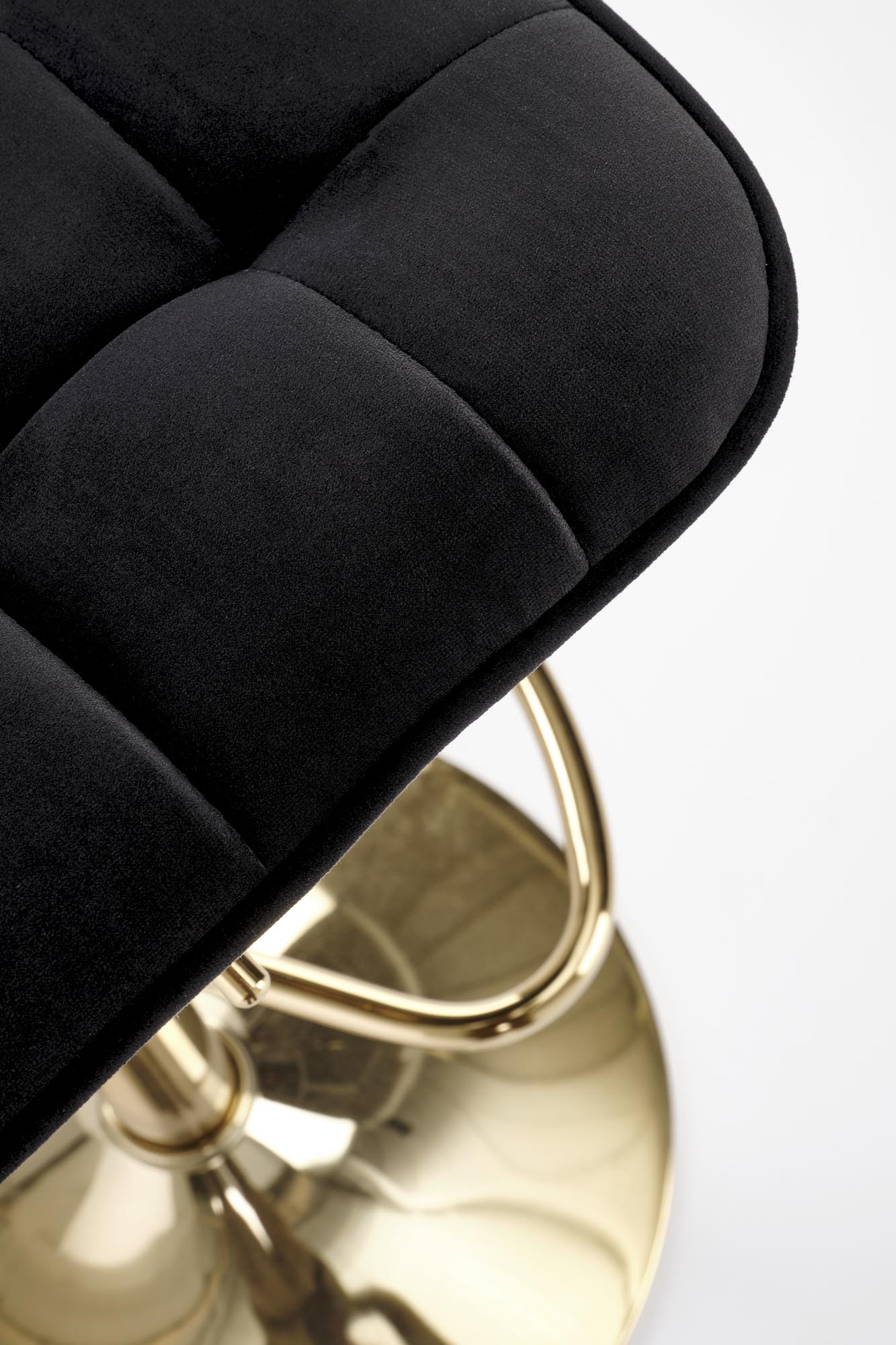 H120 bar stool, gold / black - slika 6