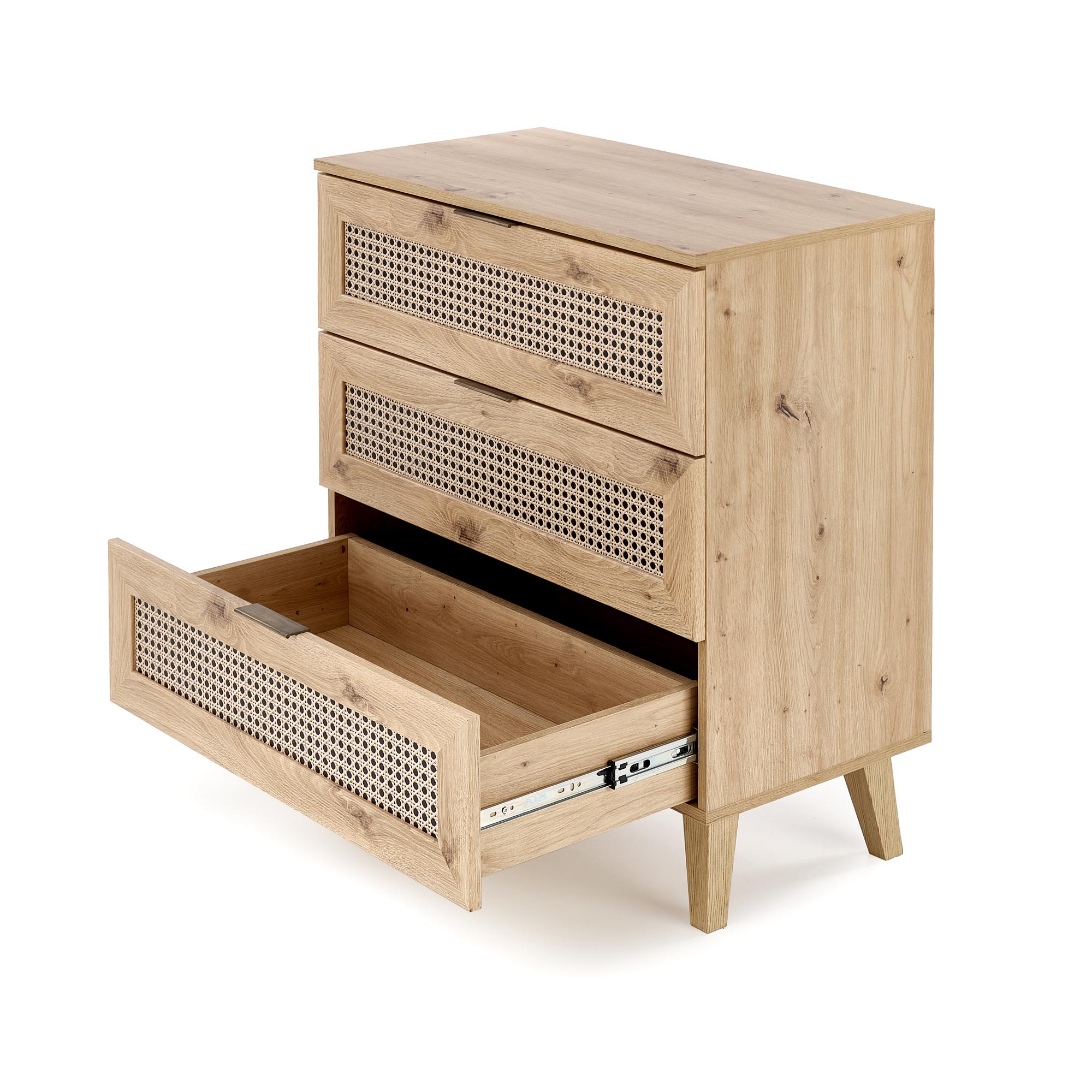 BORNEO KM-2 chest, artisan oak / black - slika 4