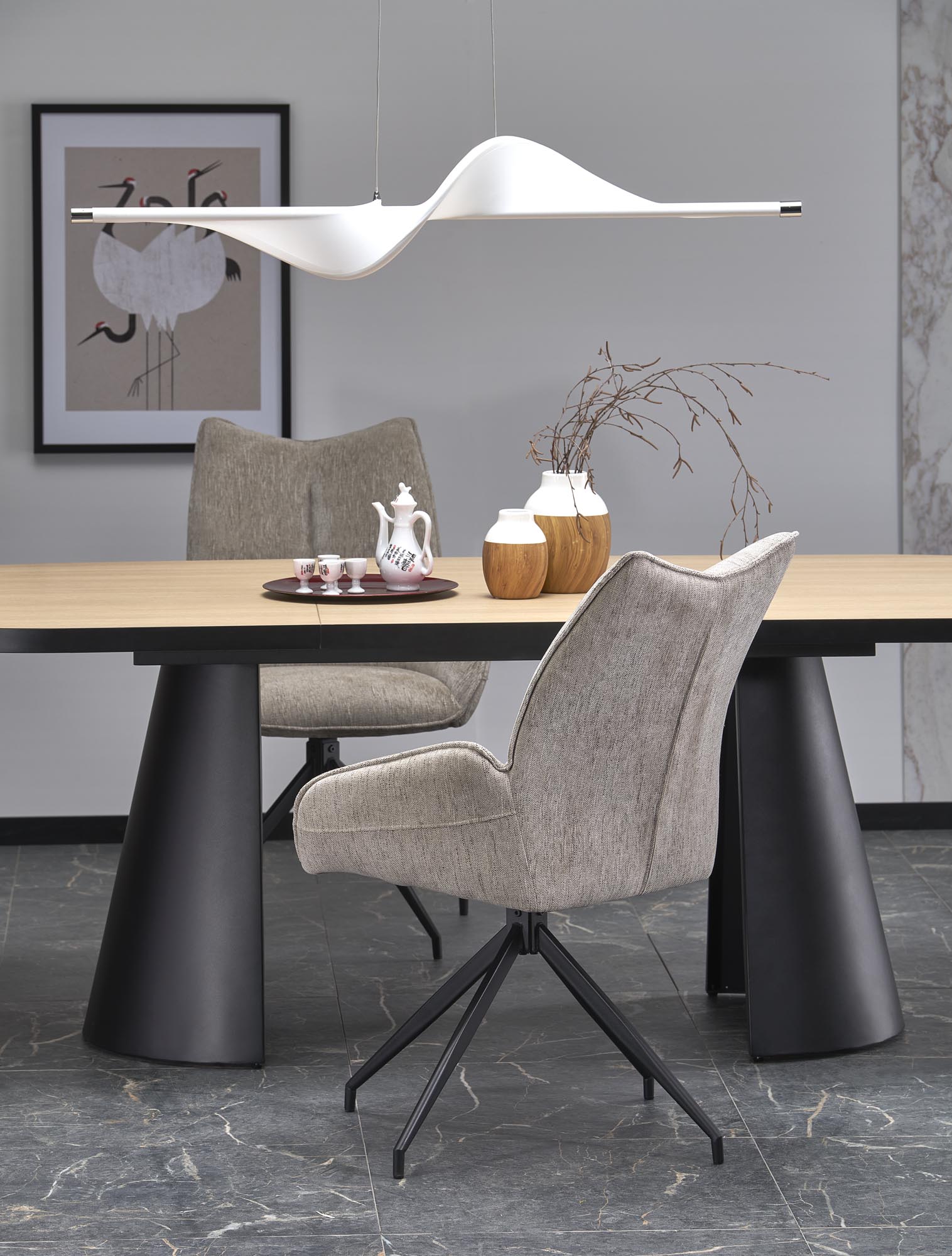 GIACOMO table natural/black - slika 4