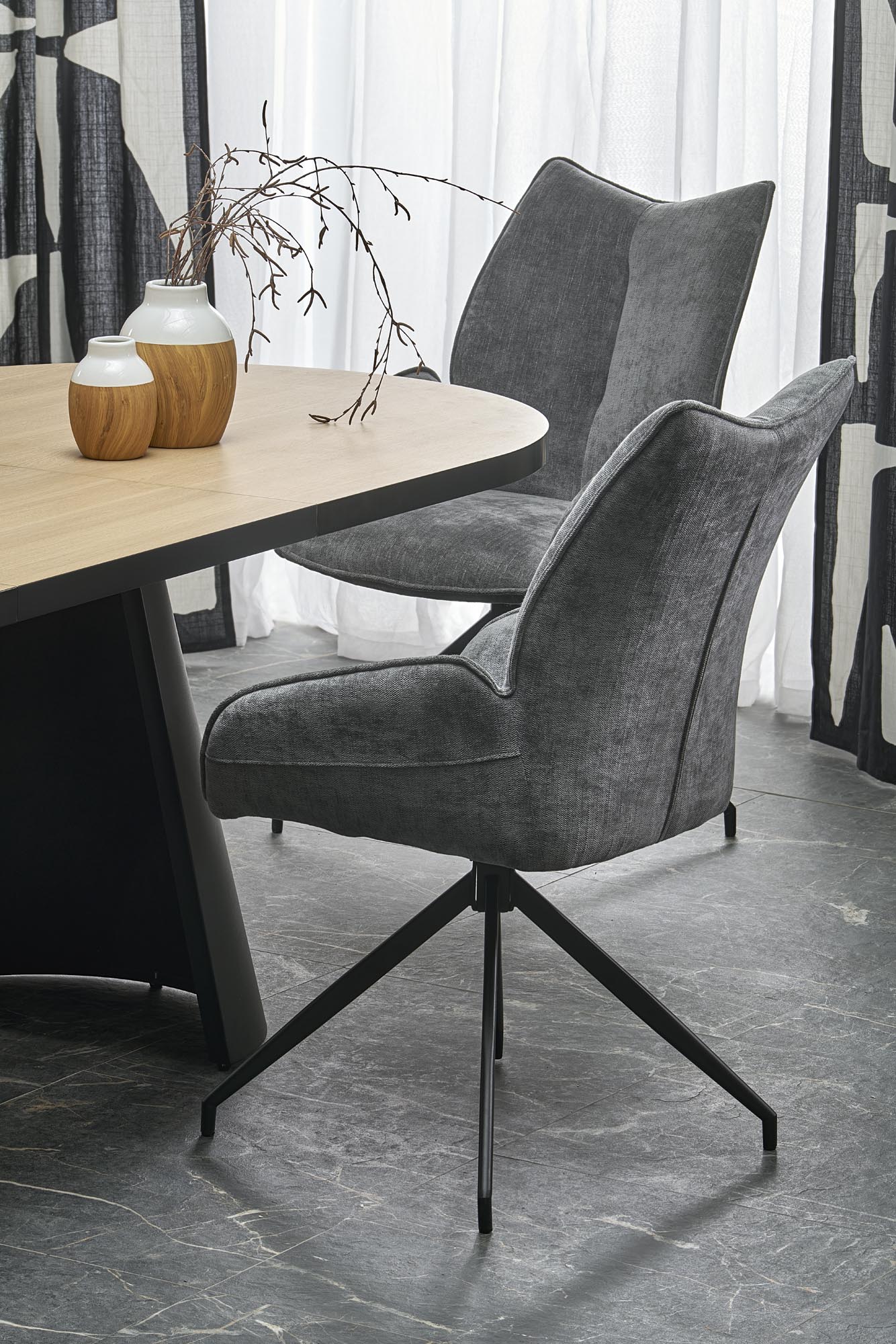 GIACOMO table natural/black - slika 5