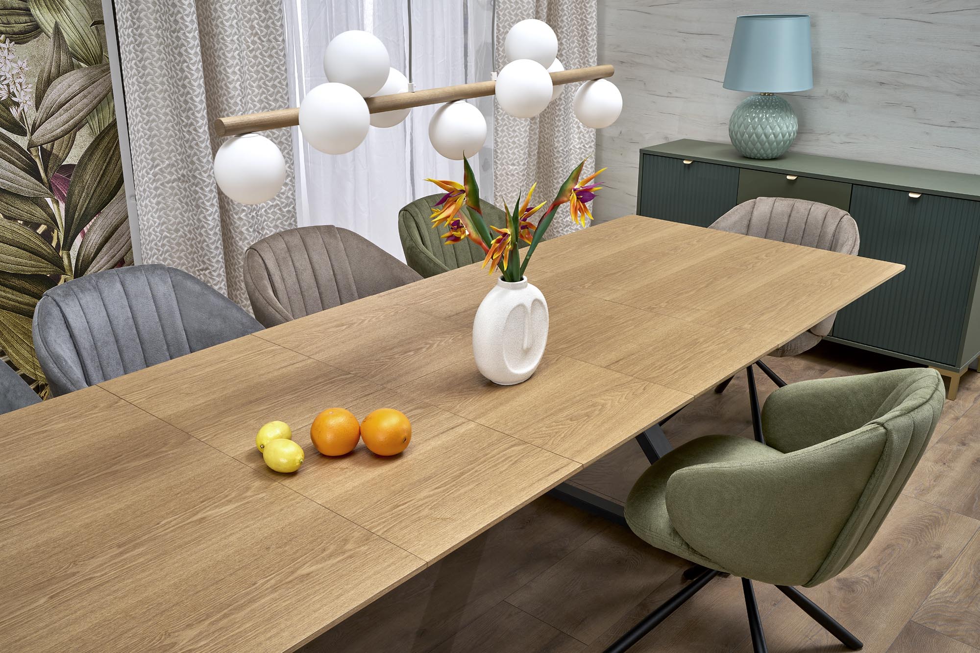 HENRY table, natural / black - slika 3