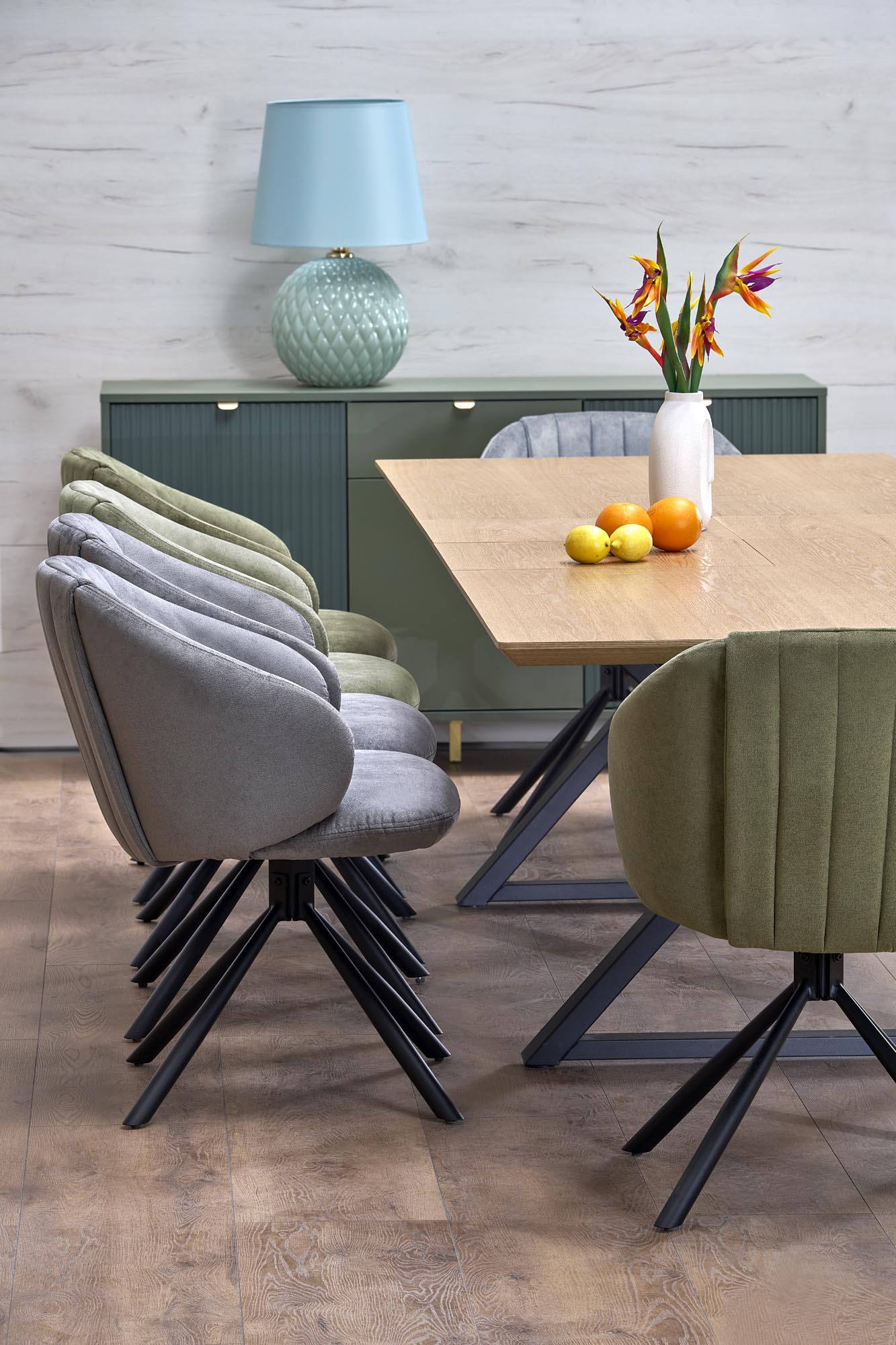 HENRY table, natural / black - slika 4