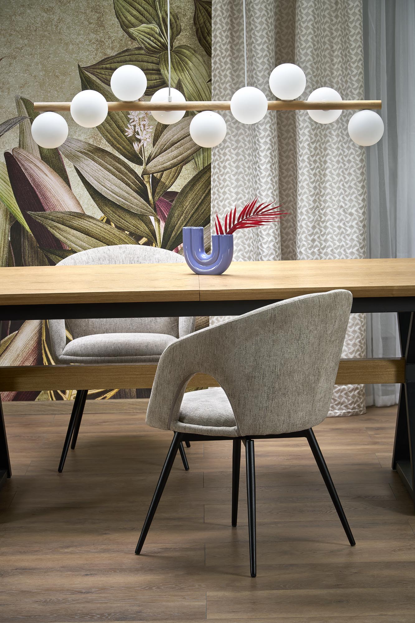 HENRY table, natural / black - slika 7