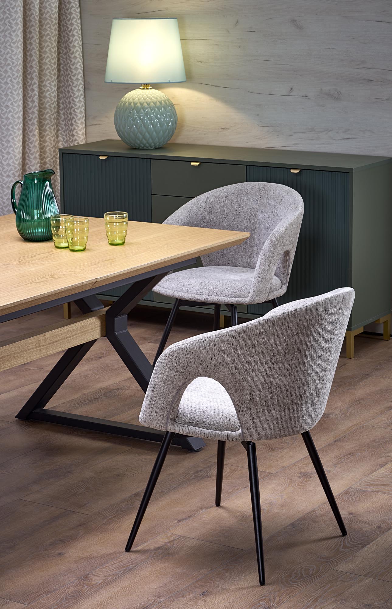 HENRY table, natural / black - slika 8