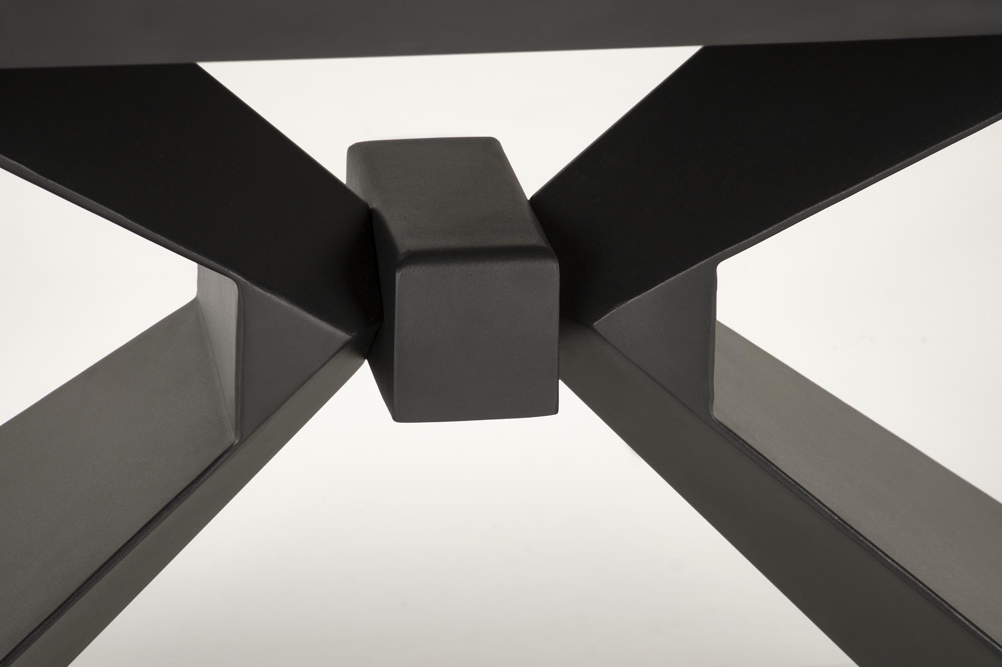 LUCIANO extension table, blue marble / black - slika 11