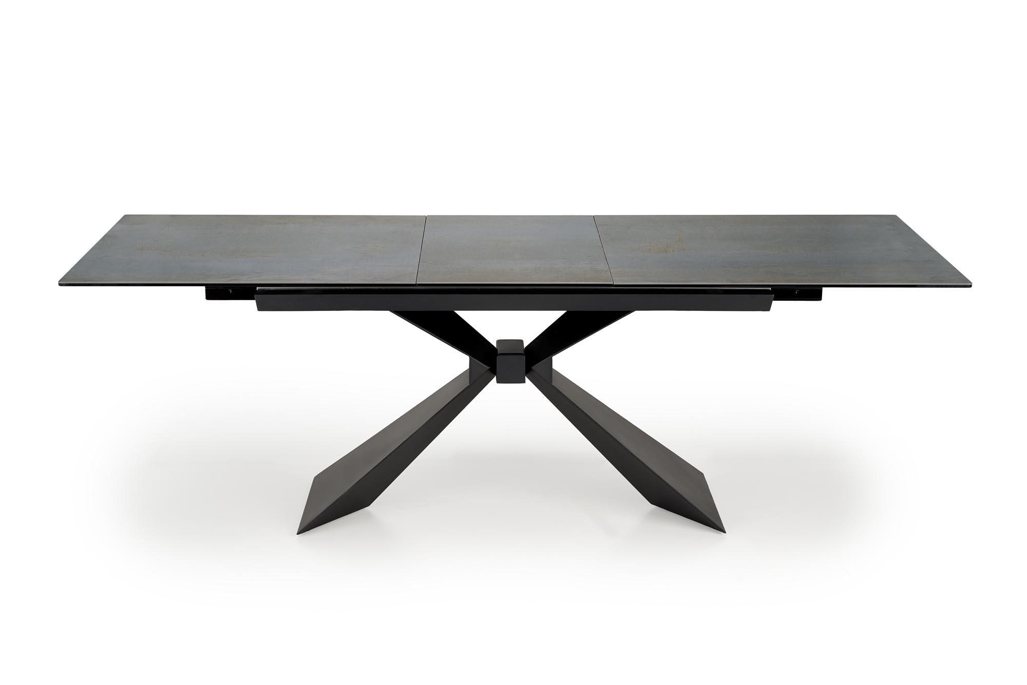 LUCIANO extension table, blue marble / black - slika 14