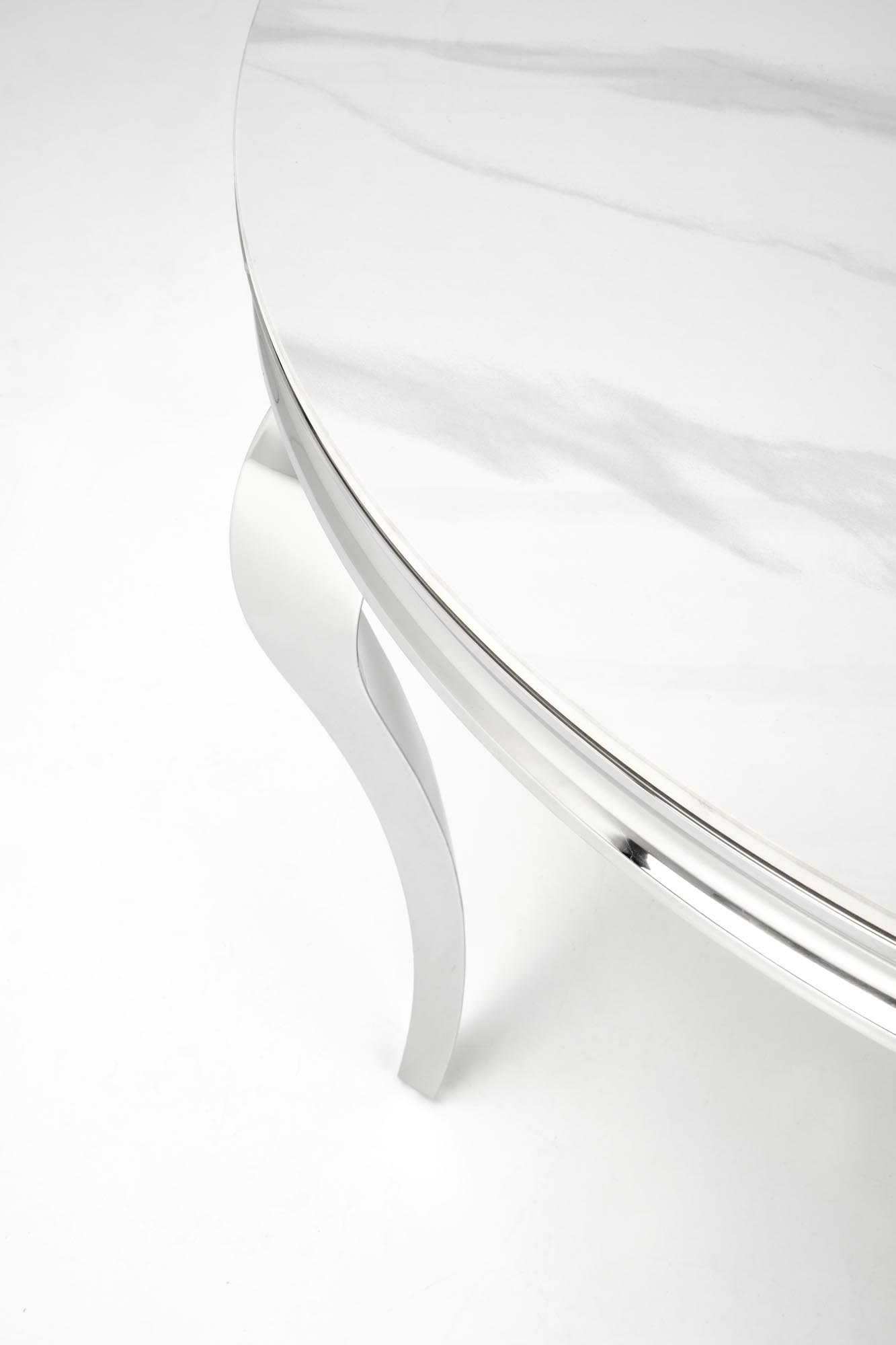 REGINALD table, color: top - white marble, legs - silver - slika 10