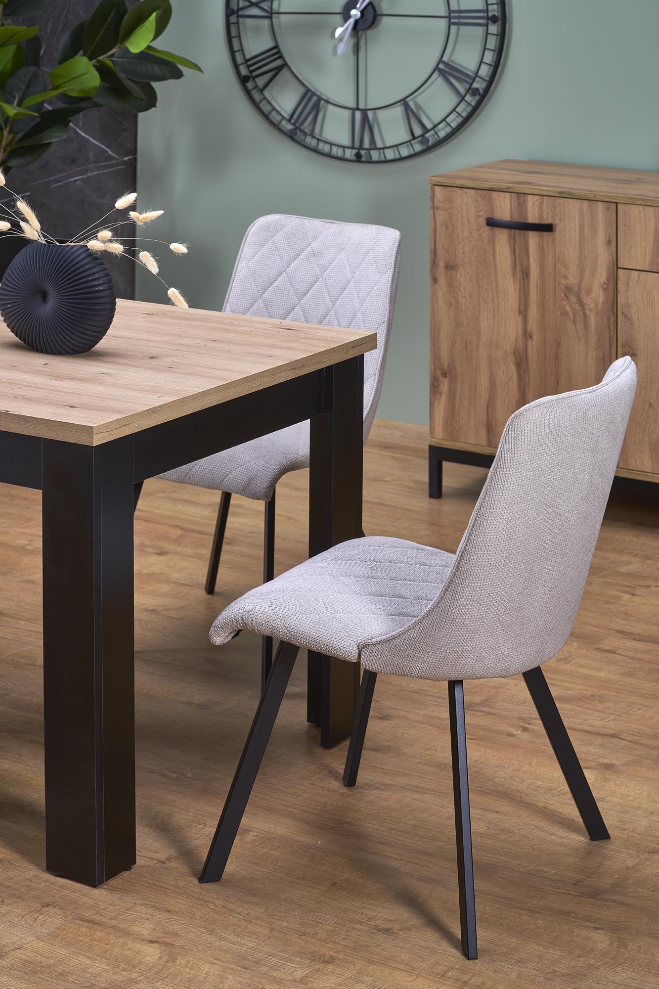 BAGIO extension table, atisan oak / black - slika 5
