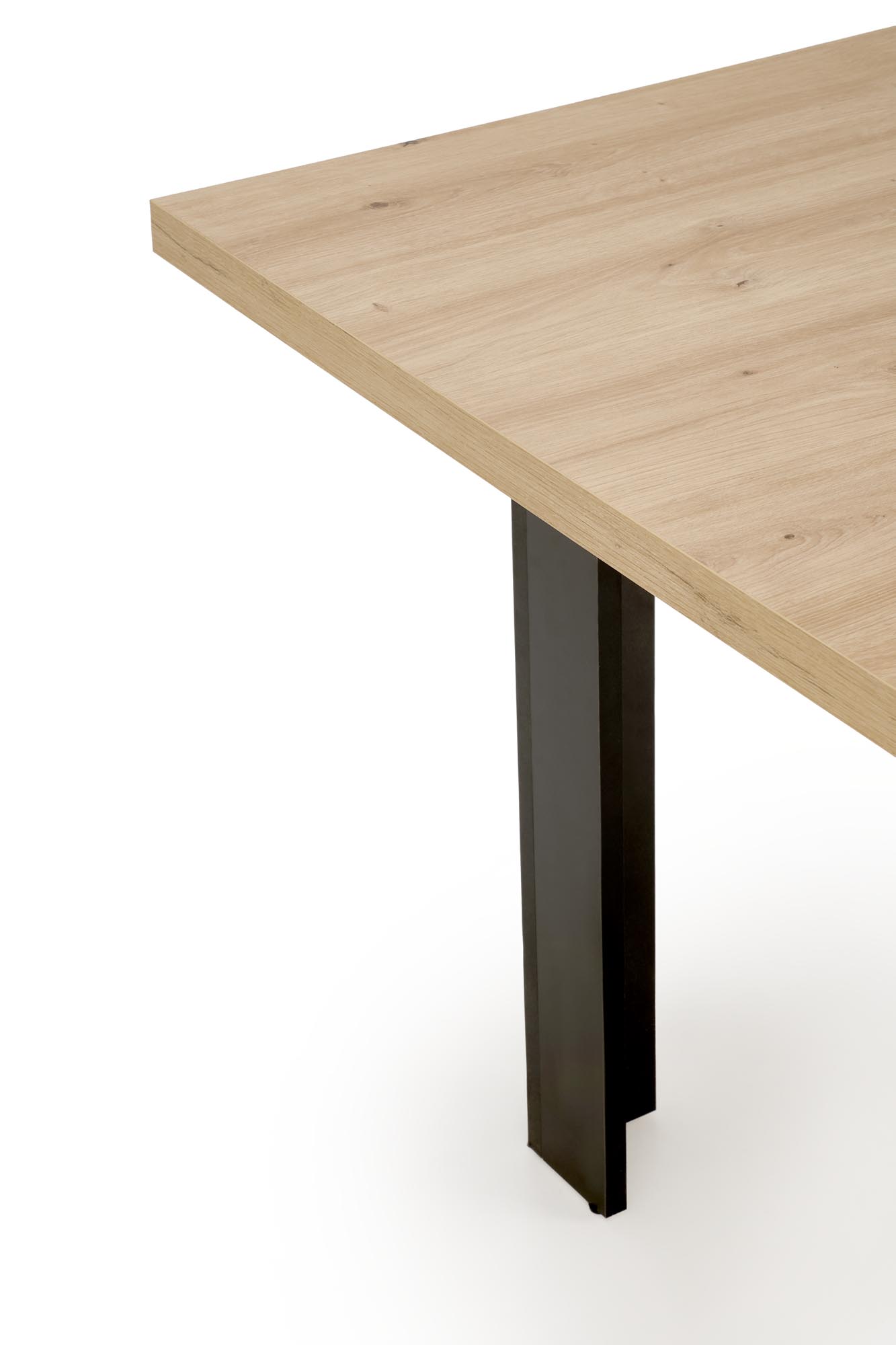 BAGIO extension table, atisan oak / black - slika 8