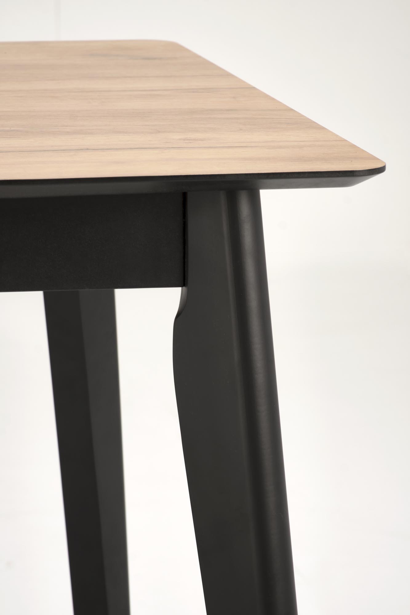 GULIAN extension table, wotan oak / black - slika 10