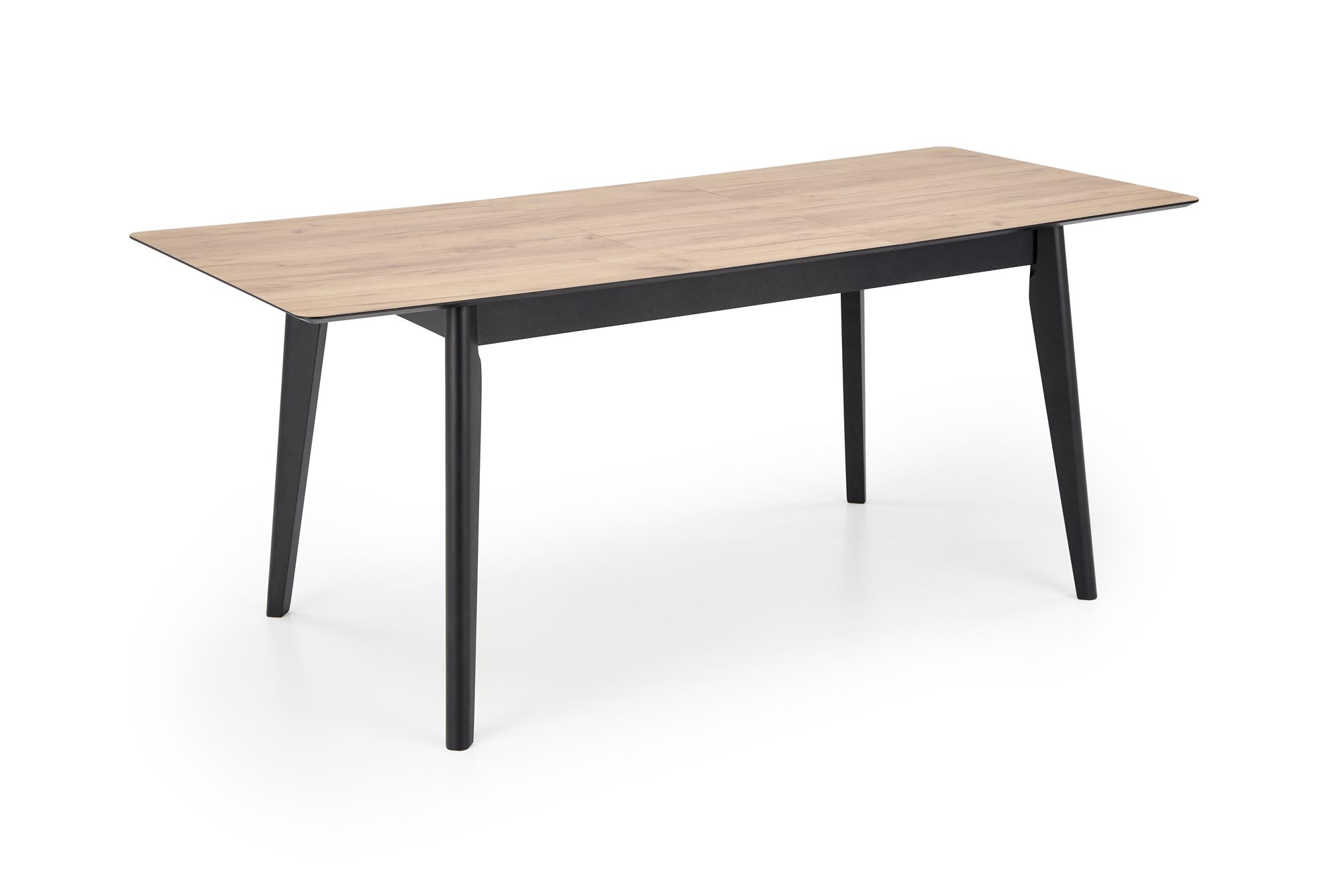 GULIAN extension table, wotan oak / black - slika 13