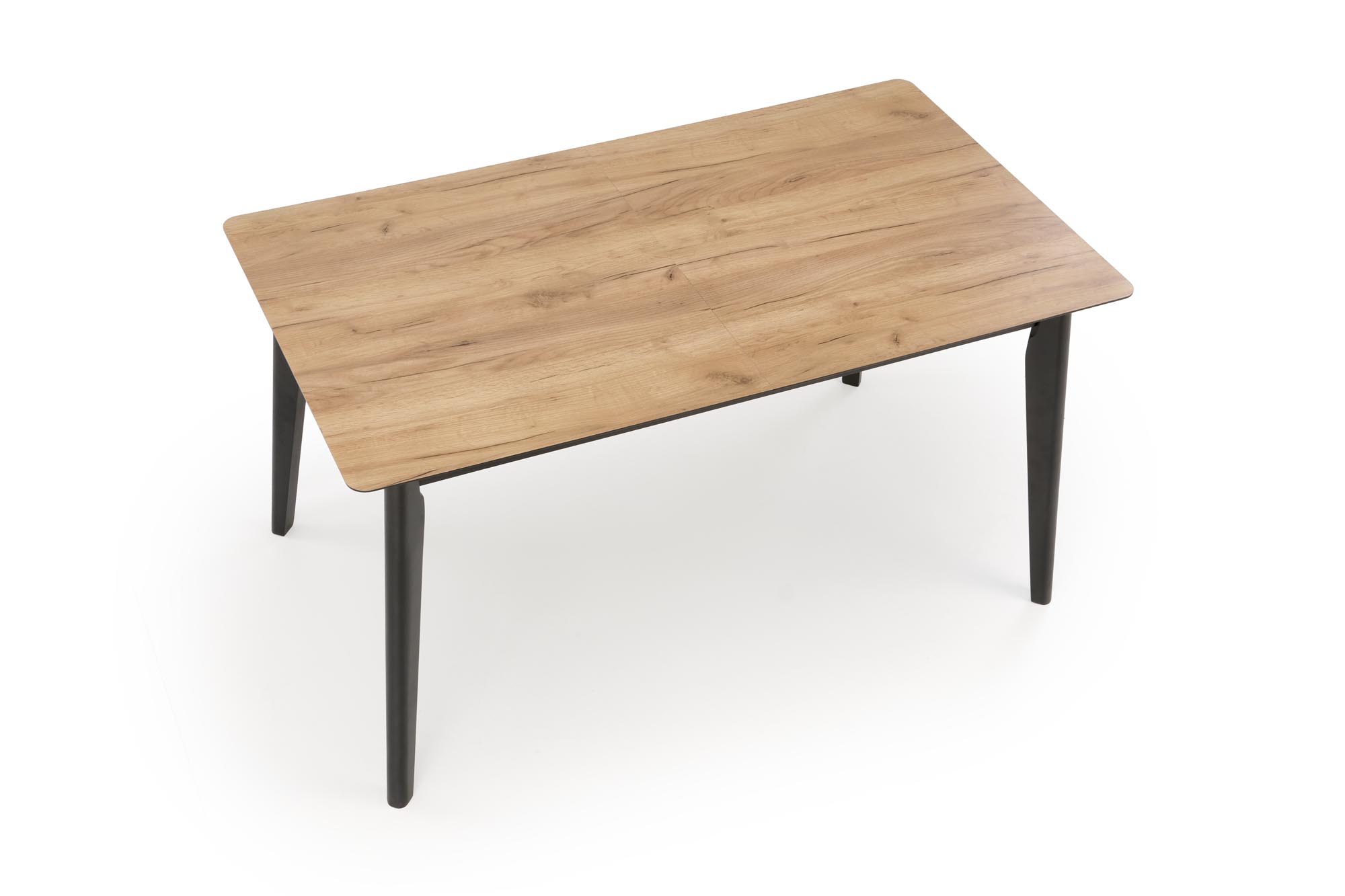 GULIAN extension table, wotan oak / black - slika 14