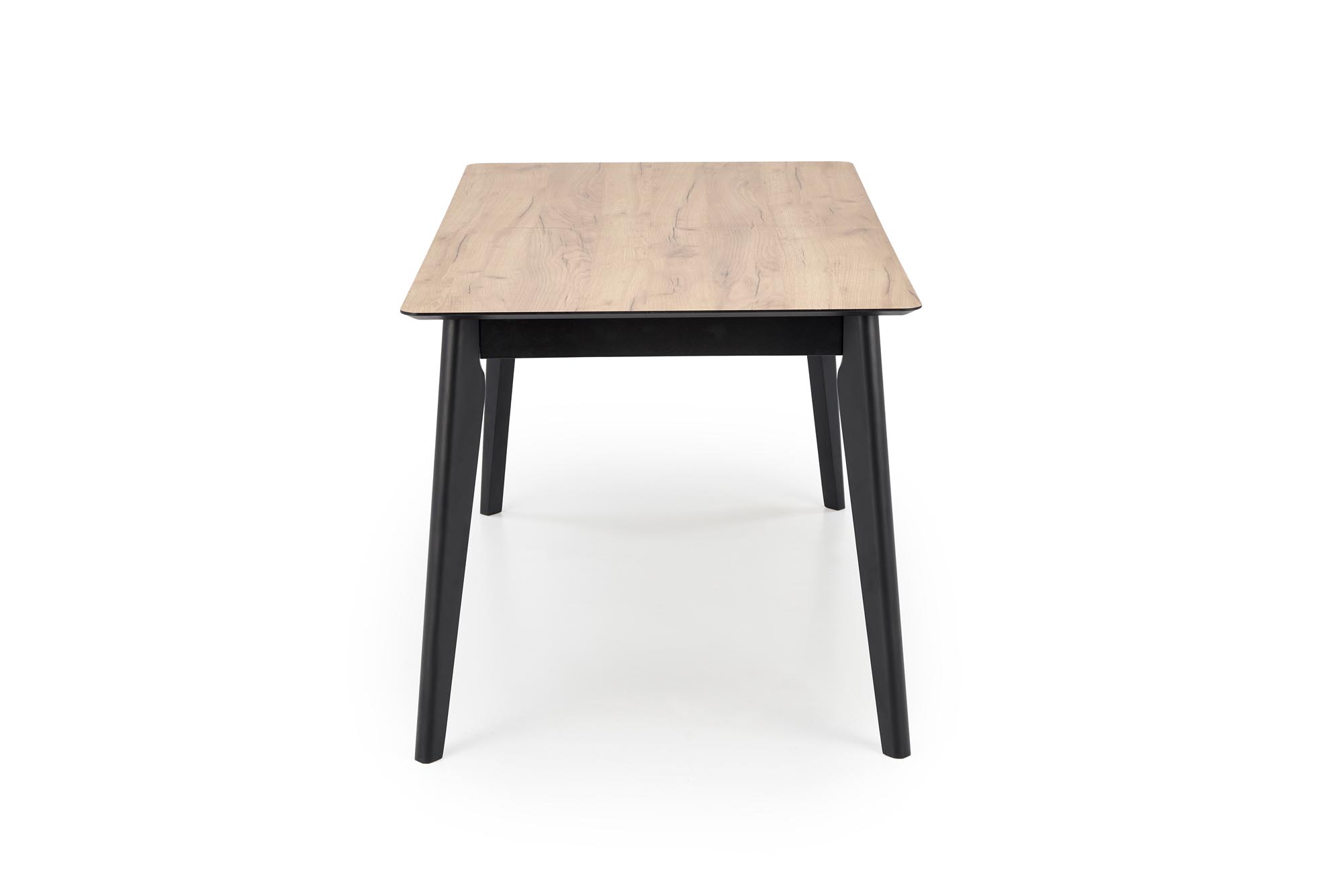GULIAN extension table, wotan oak / black - slika 15
