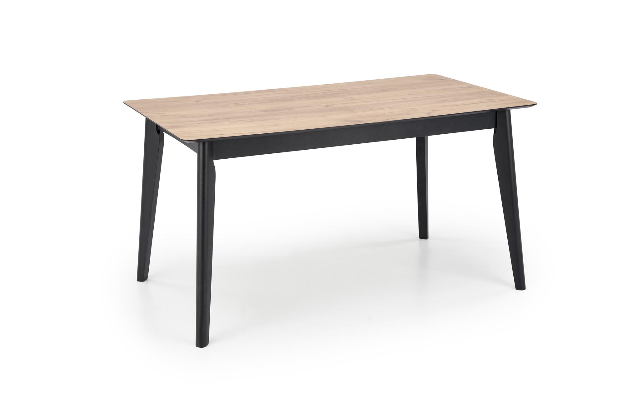 GULIAN extension table, wotan oak / black - slika 18