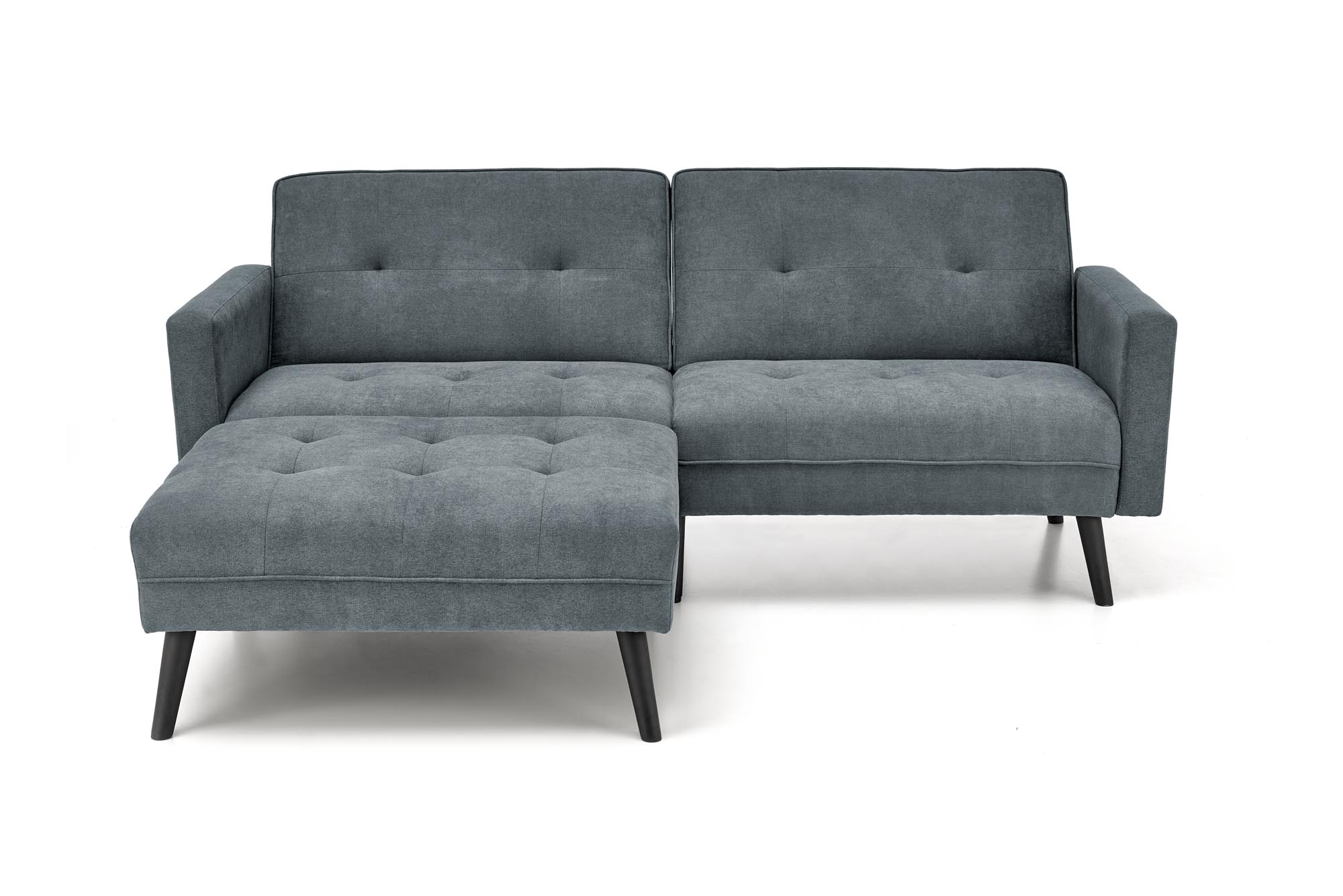 CORNELIUS folding sofa with ottoman, color: grey - slika 10