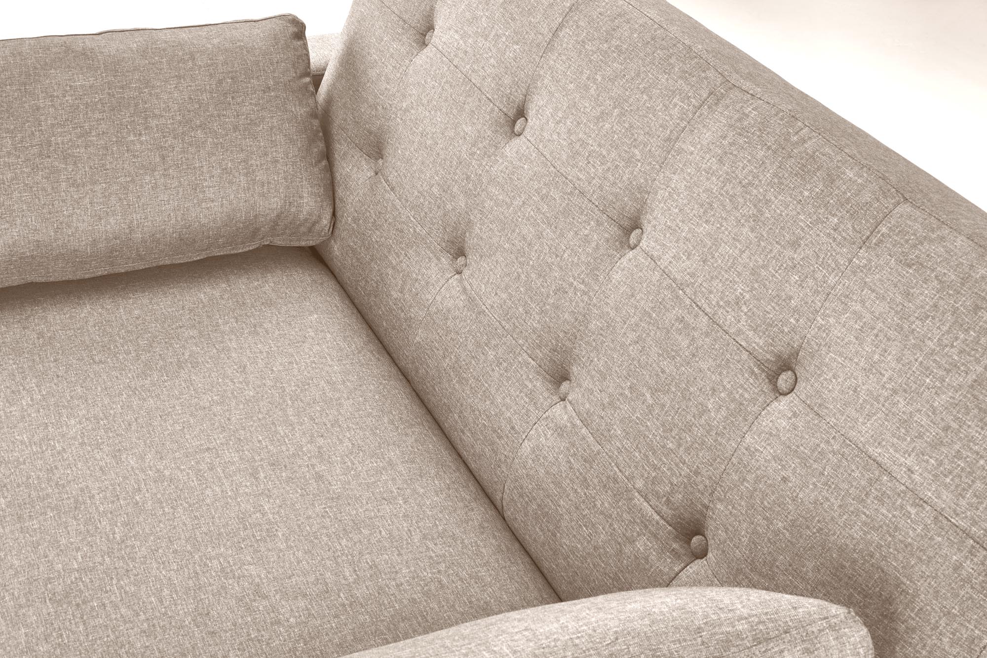 PAULINIO folding sofa color: beige - slika 5