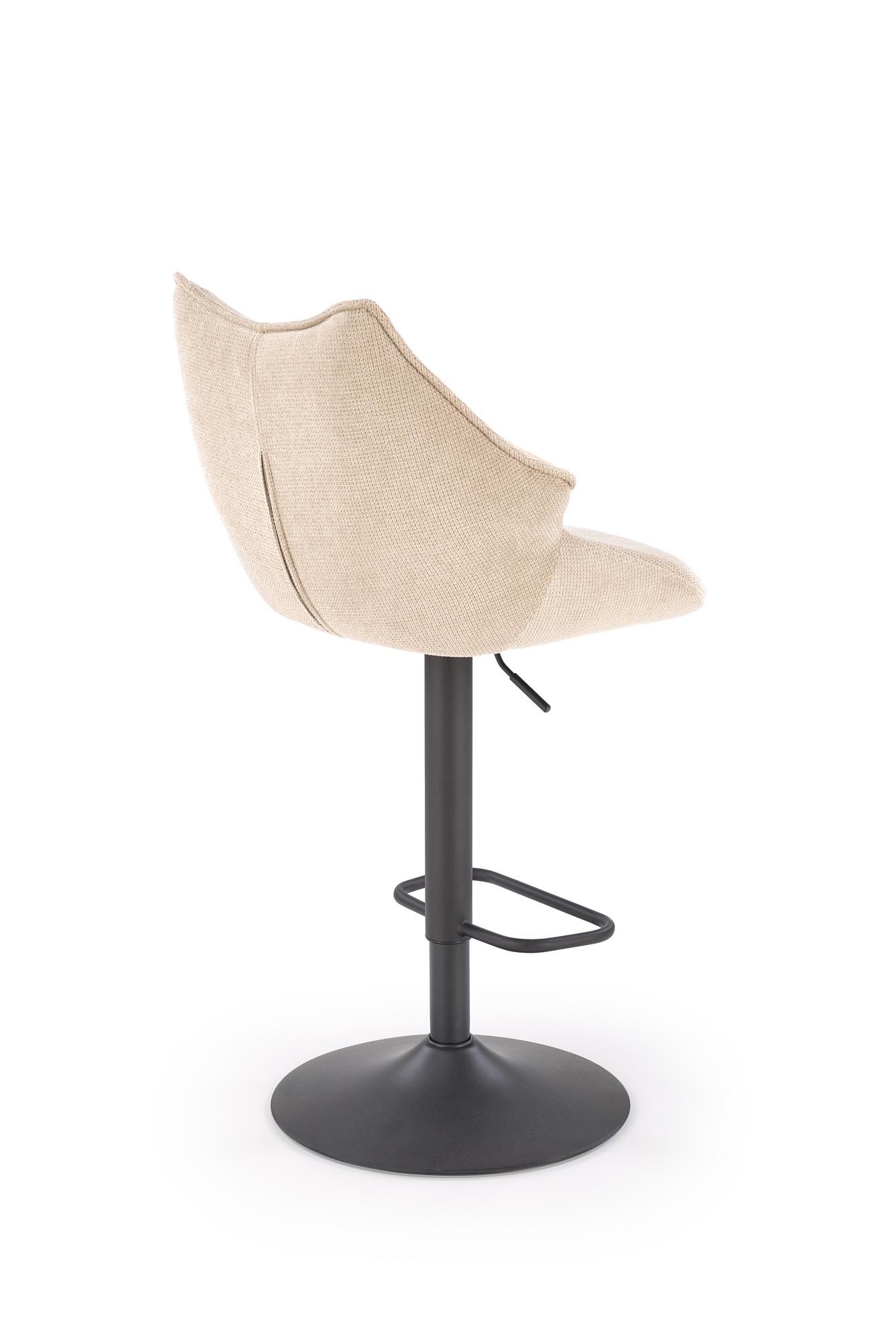 H122 bar stool, black / beige - slika 4
