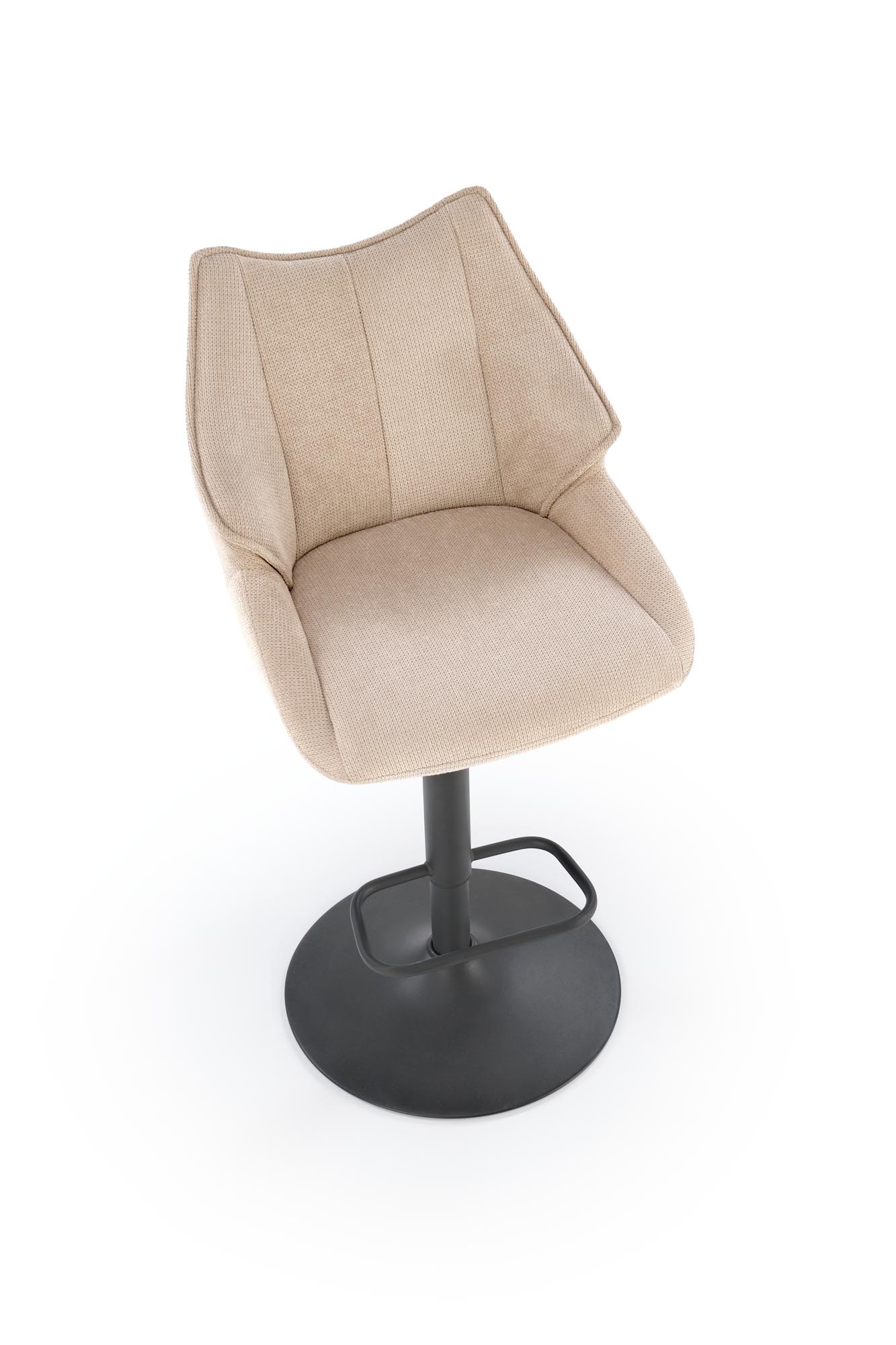 H122 bar stool, black / beige - slika 9