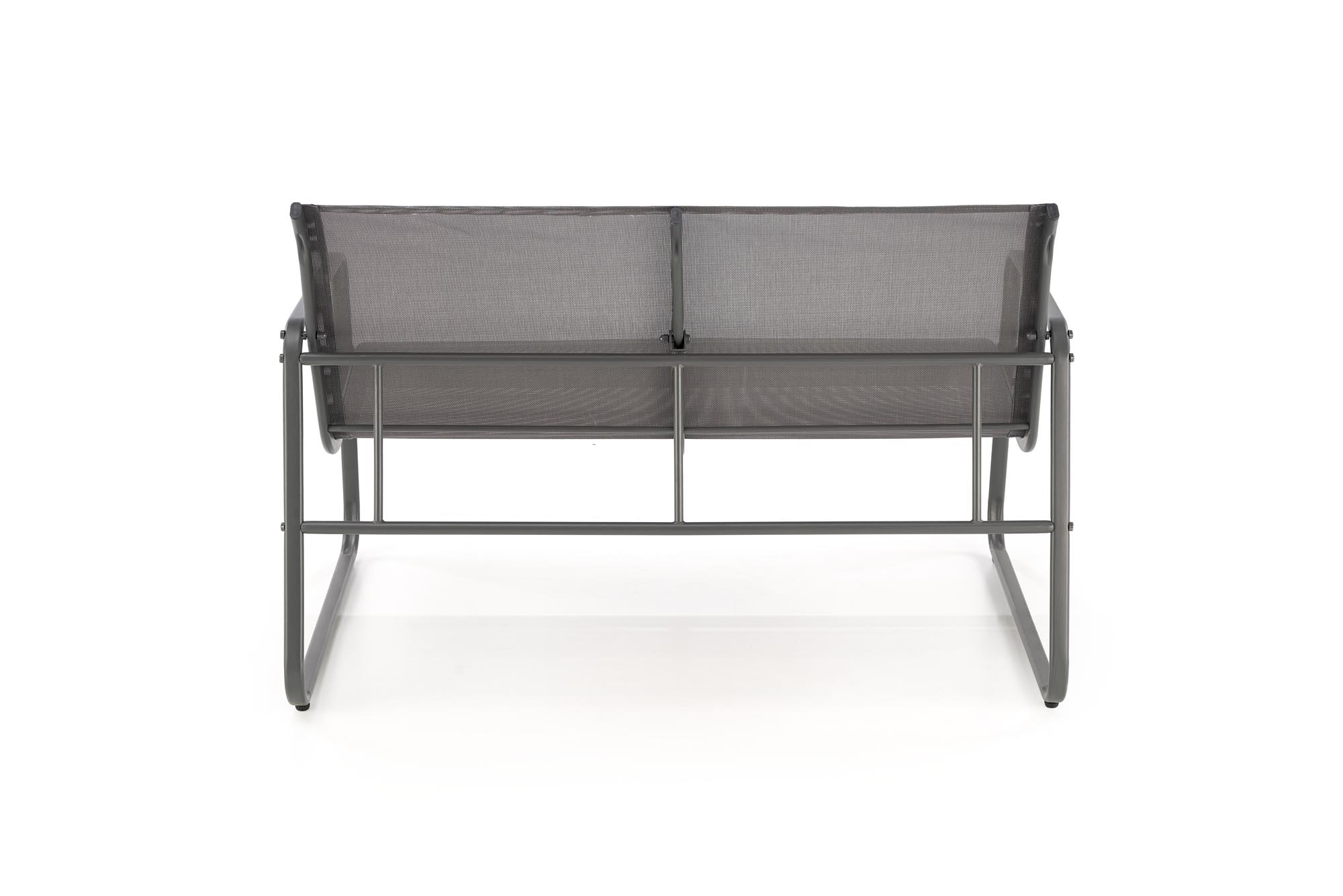 CONOR garden set (sofa + 2 chairs + coffee table), dark grey / light grey - slika 22