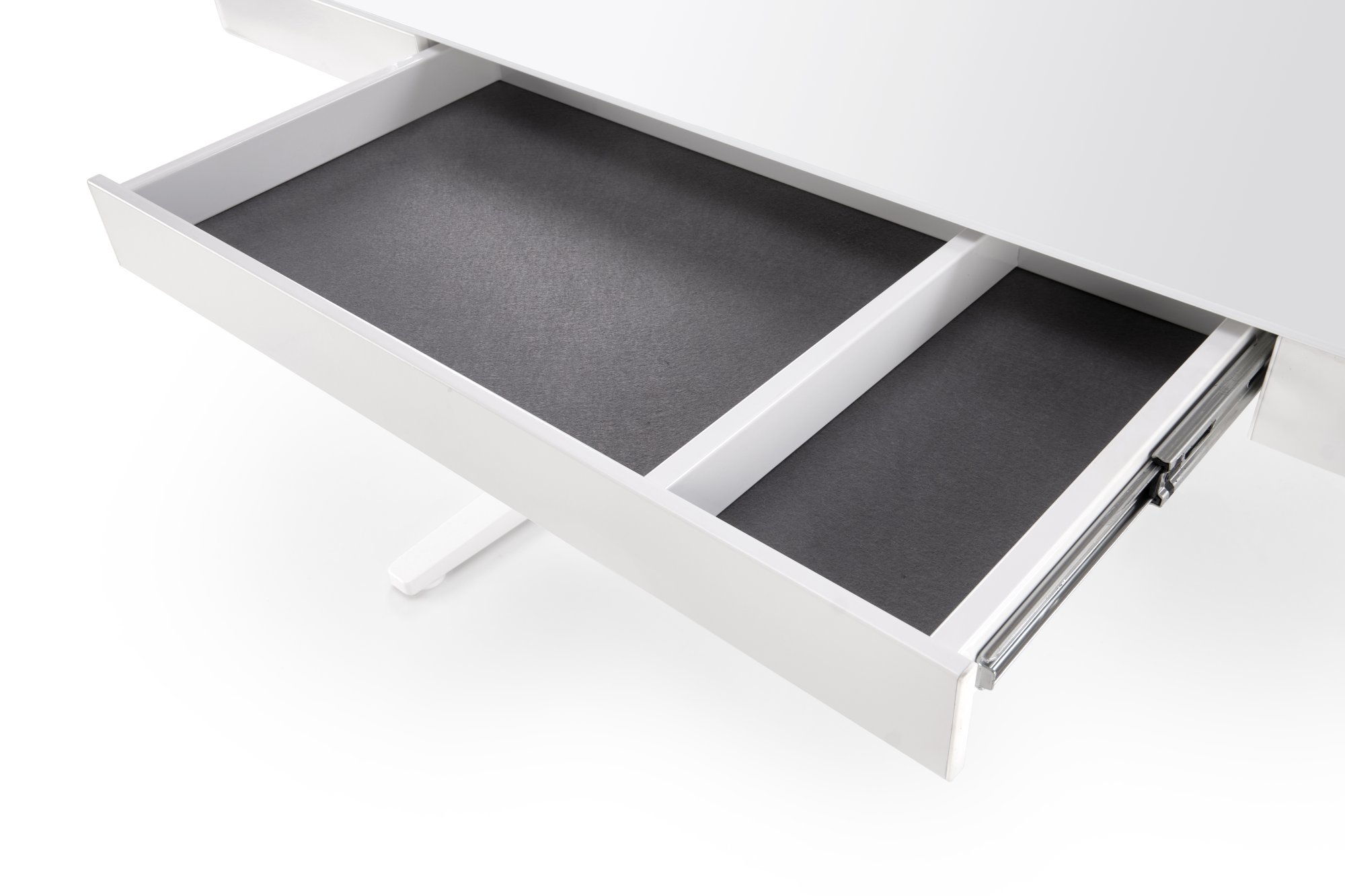 B52 desk with adjustable height, white - slika 2