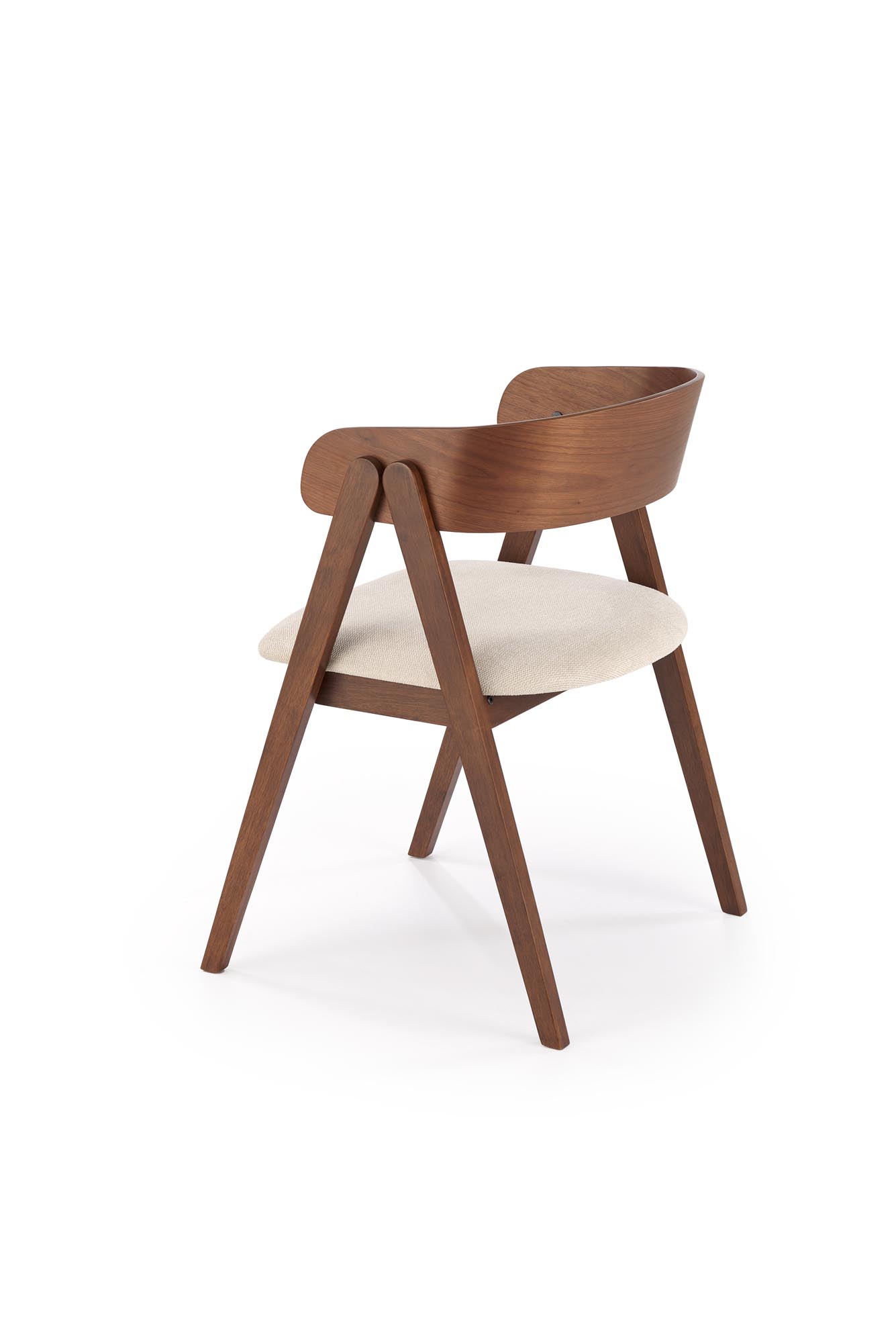 K562 chair, walnut / light beige - slika 4
