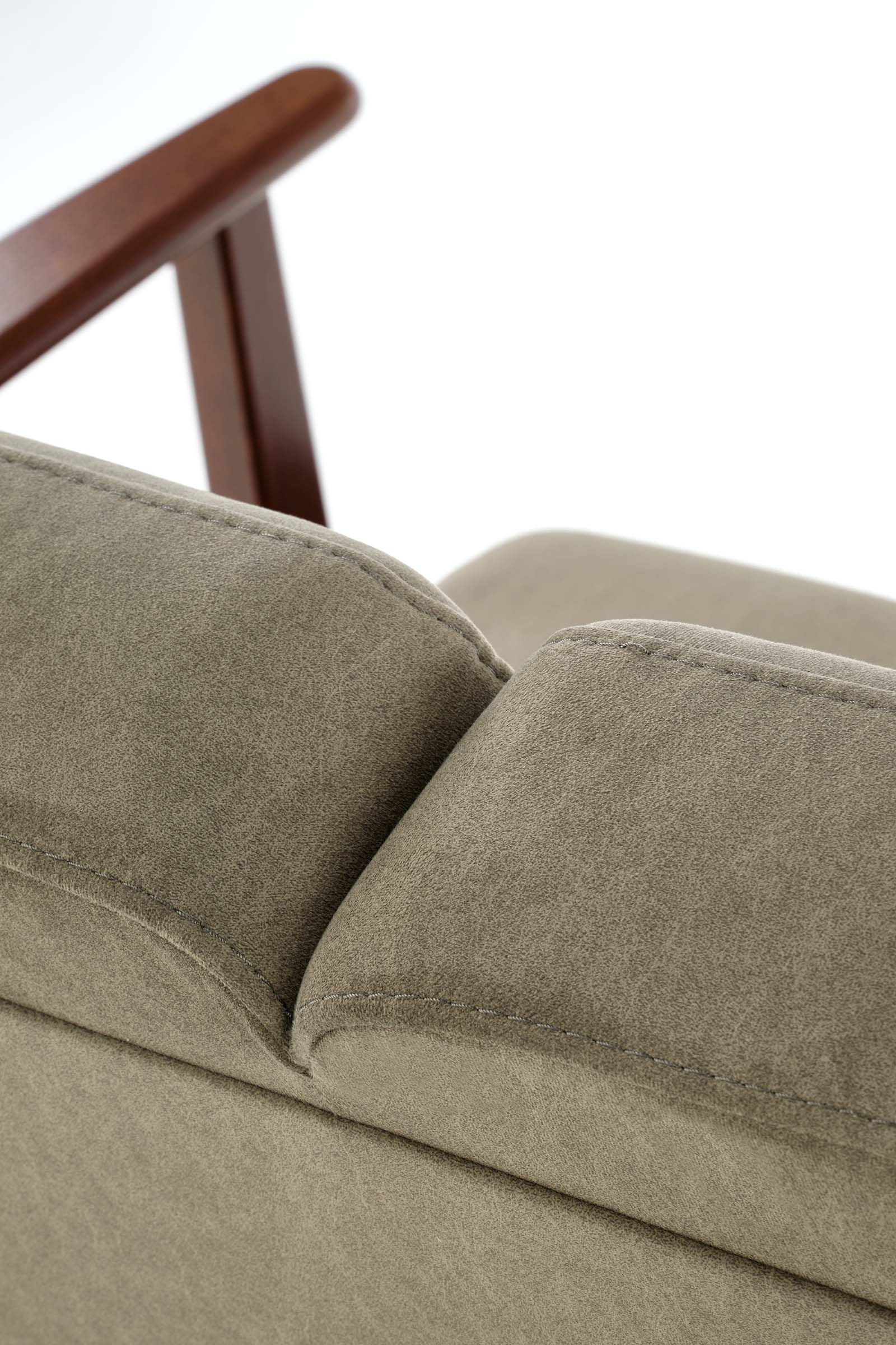 MILANO 2S sofa, olive CASTEL#39 / dark walnut - slika 7