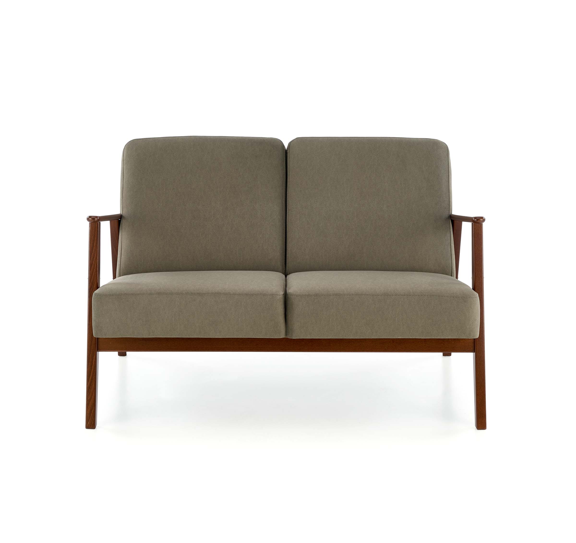 MILANO 2S sofa, olive CASTEL#39 / dark walnut - slika 8
