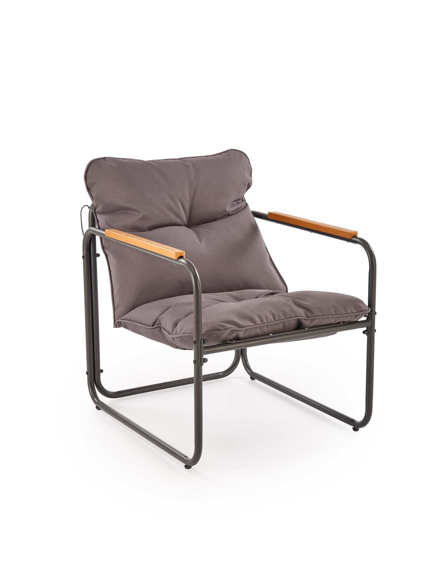 HUDSON garden set ( sofa, chair 2x, c. table ), grey / brown - slika 10