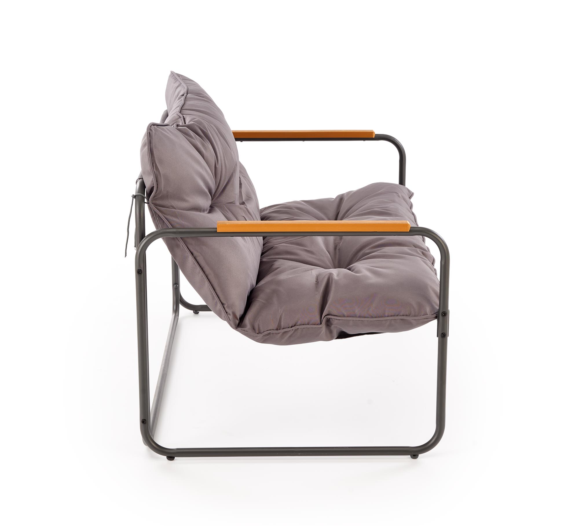 HUDSON garden set ( sofa, chair 2x, c. table ), grey / brown - slika 13