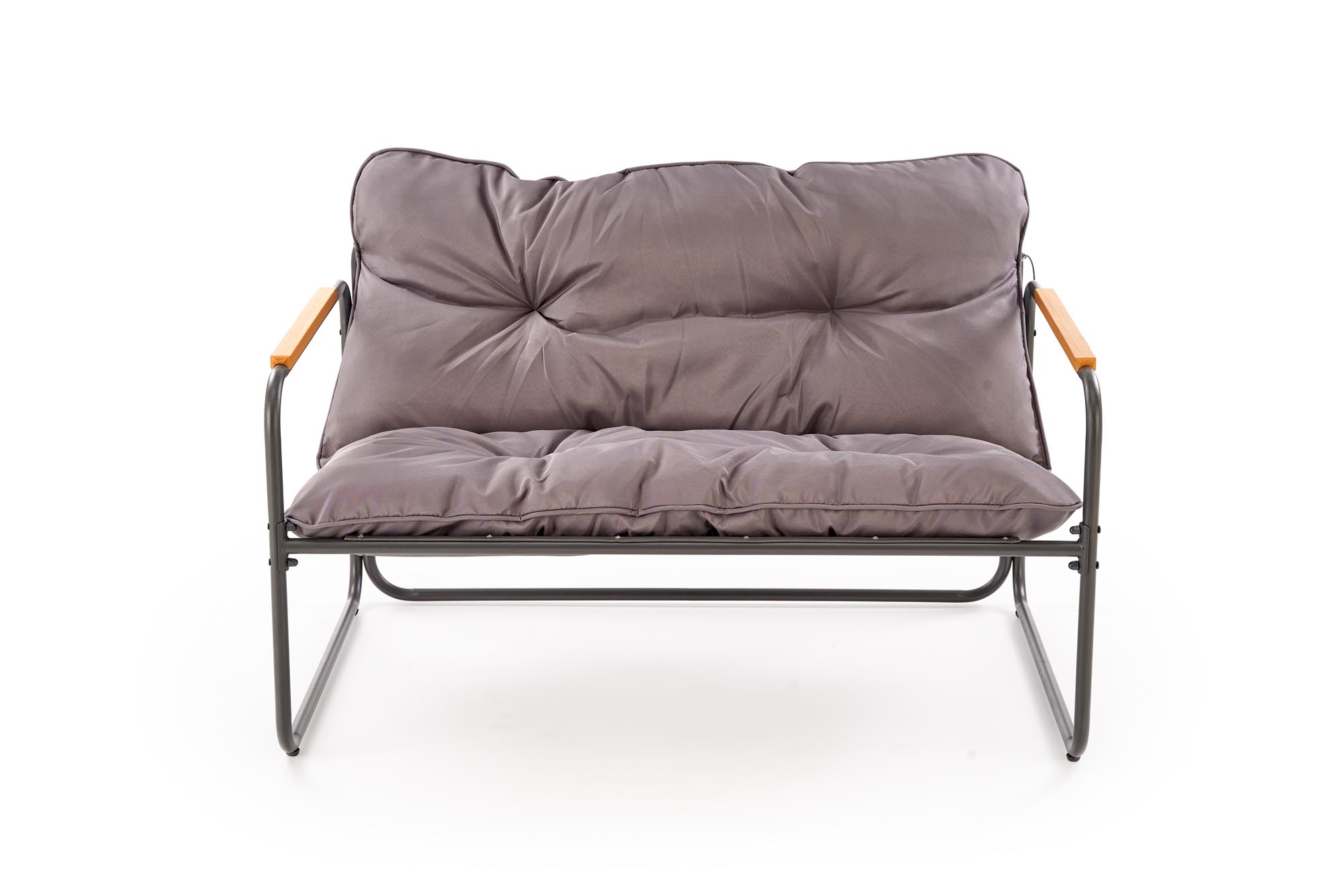 HUDSON garden set ( sofa, chair 2x, c. table ), grey / brown - slika 18