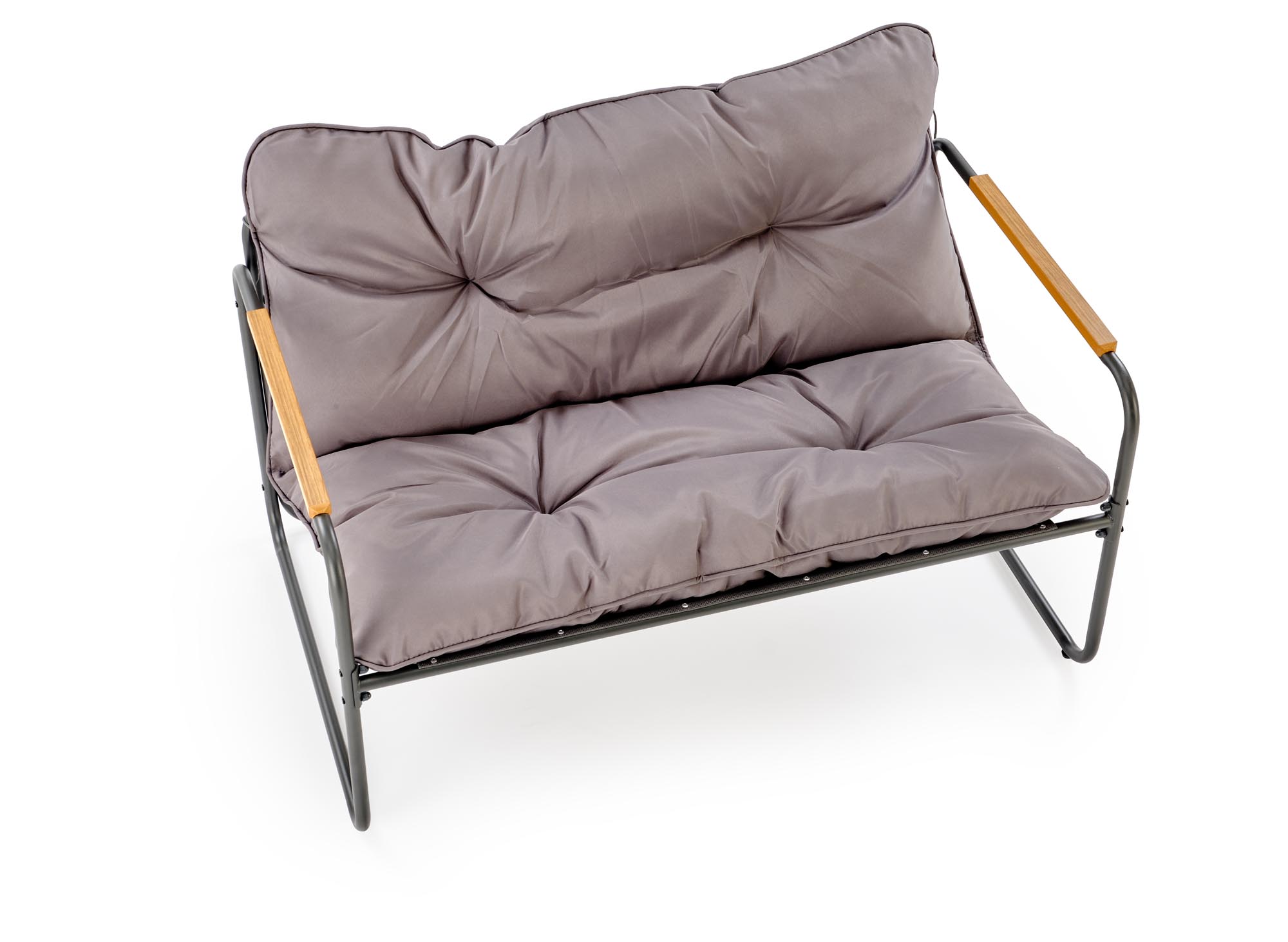 HUDSON garden set ( sofa, chair 2x, c. table ), grey / brown - slika 20