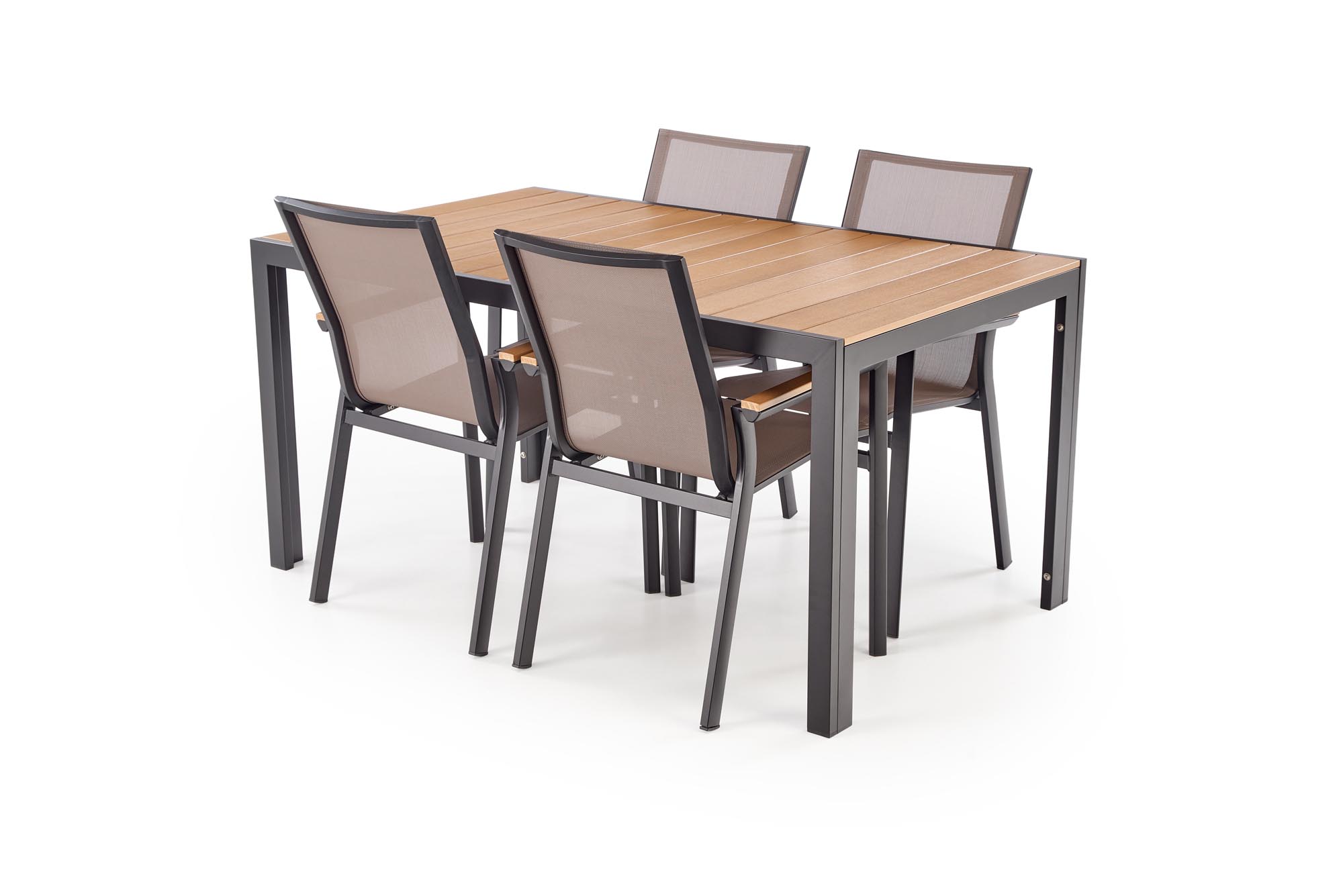 FIERRO rectangle table, brown /black - slika 8