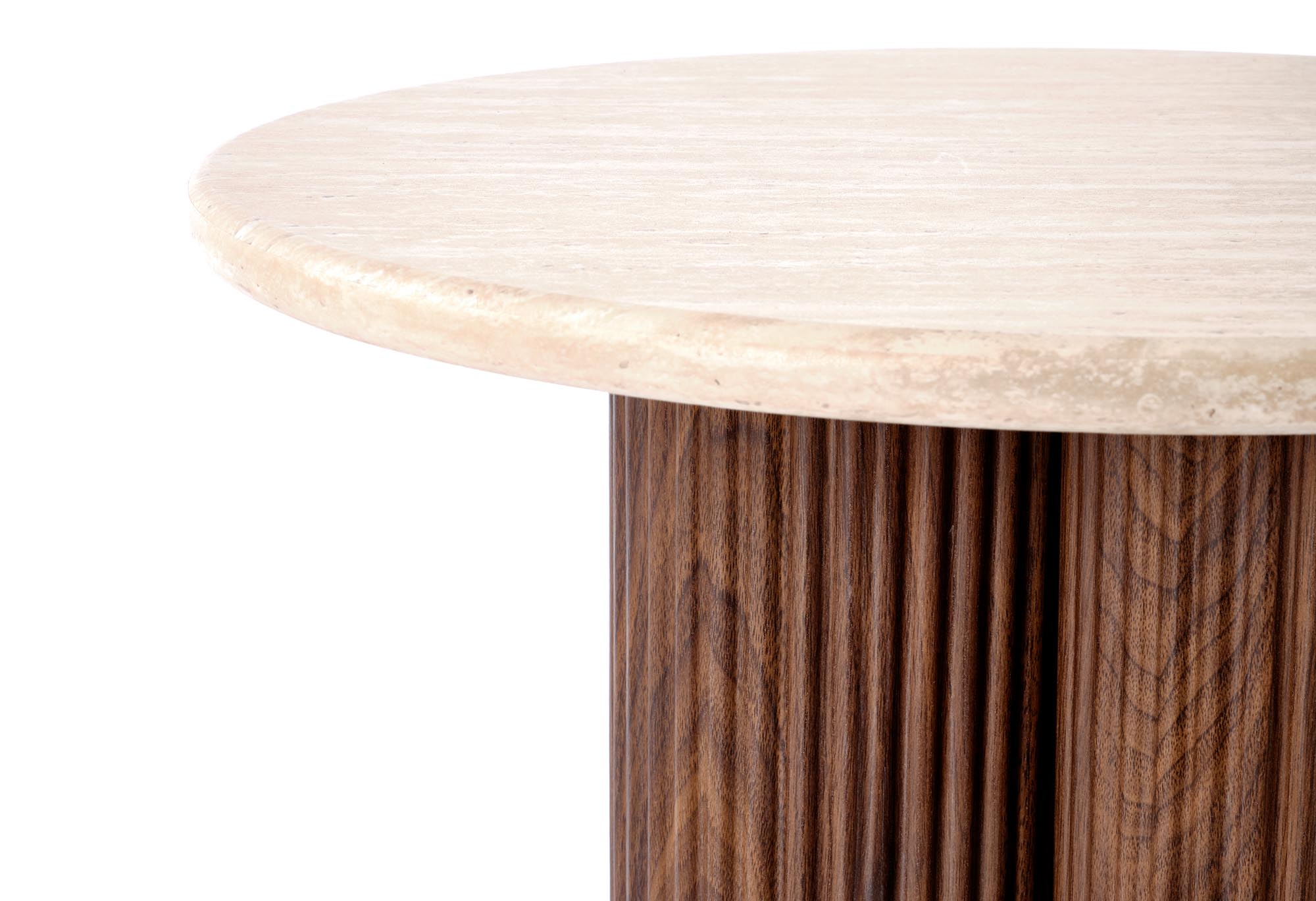 DOROTEA_S c.table travertine / walnut - slika 4